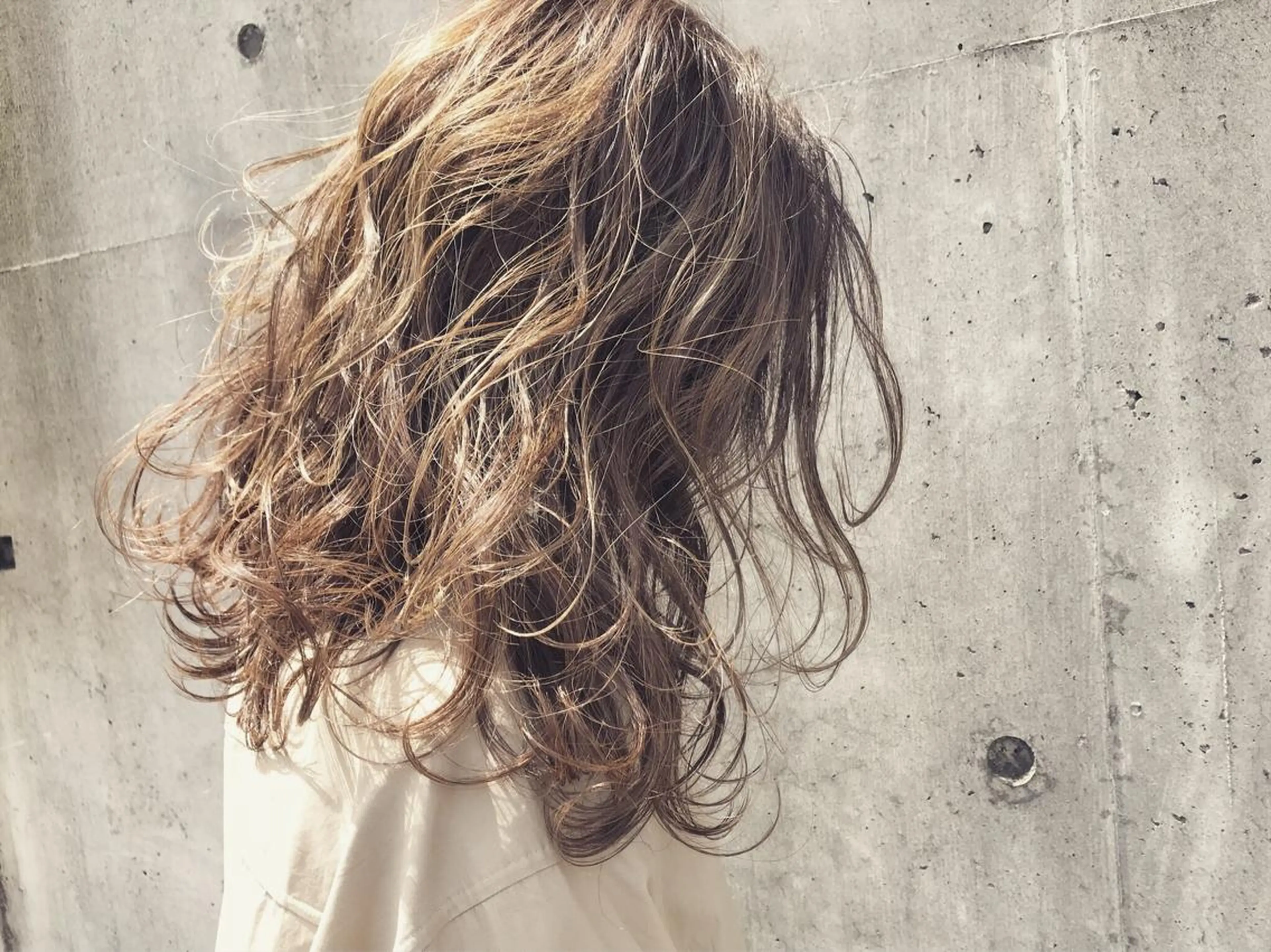 ミディアム カラー ベージュカラー ハイライトカラー ハイライト カット ヘアカラー トリートメント Musiiik hairのヘアスタイル