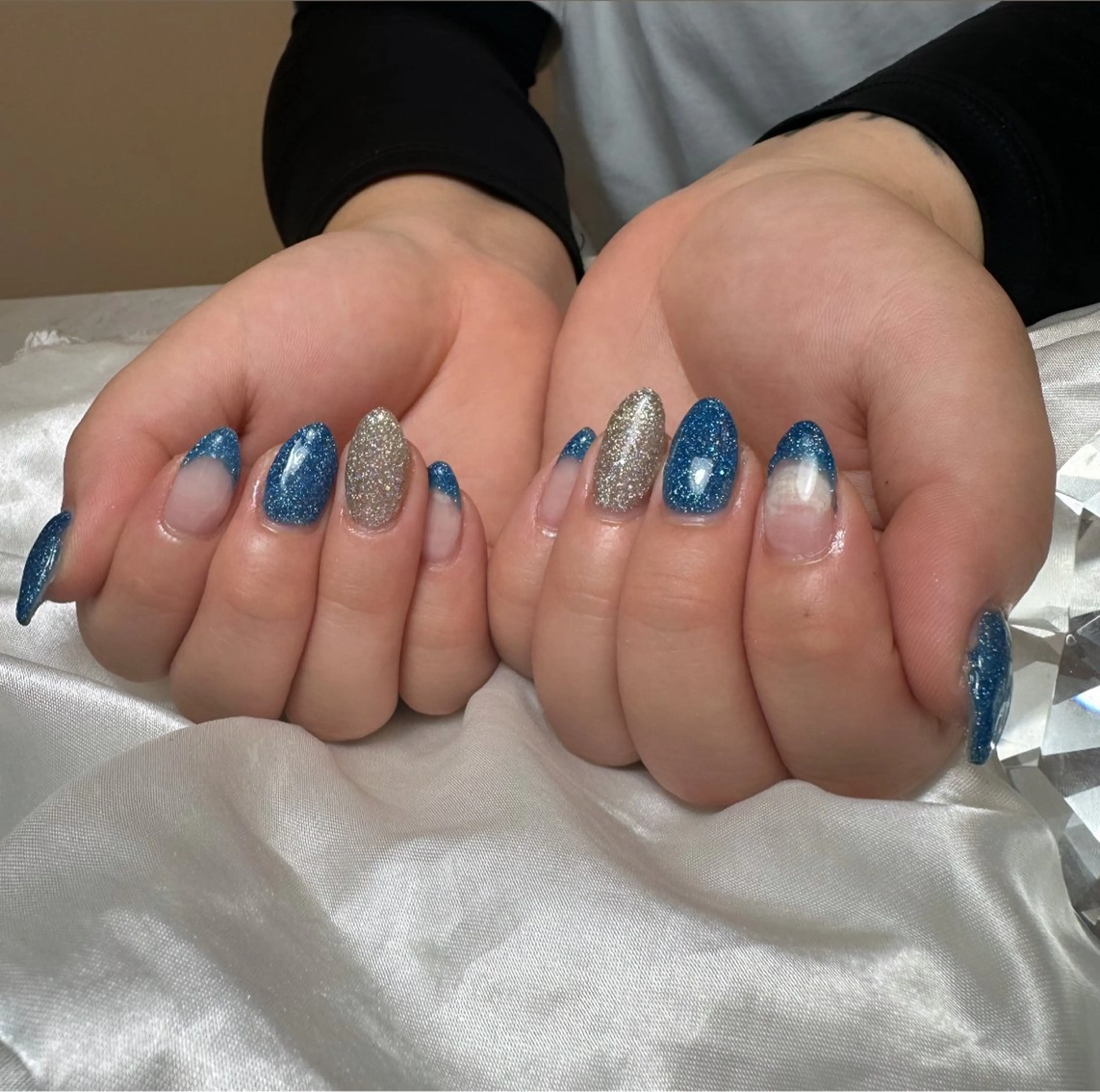 ネイル ブルー GSM. miiのネイルデザイン