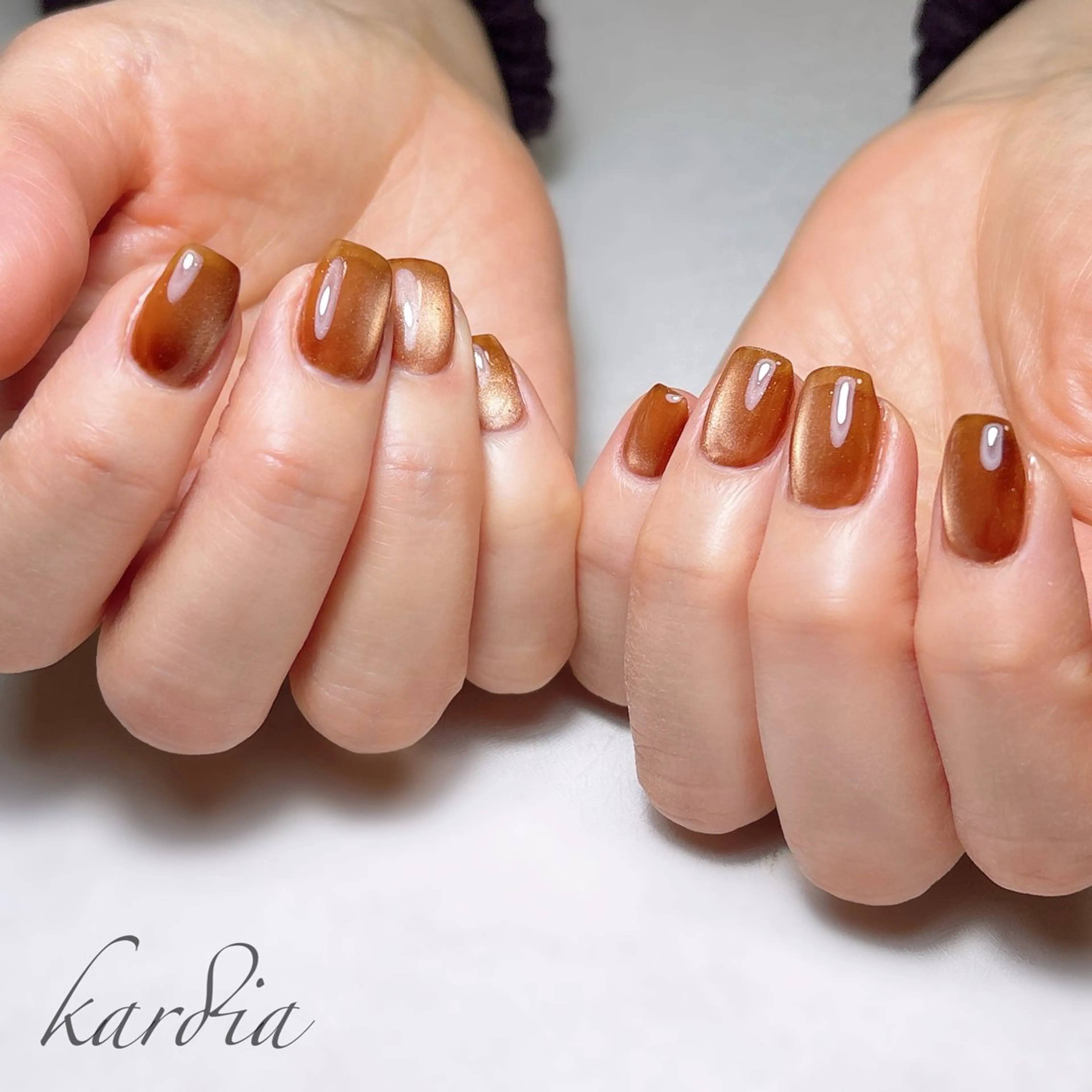 ネイル ハンドネイル καρδιά -ｶﾙﾃﾞｨｱ-のネイルデザイン