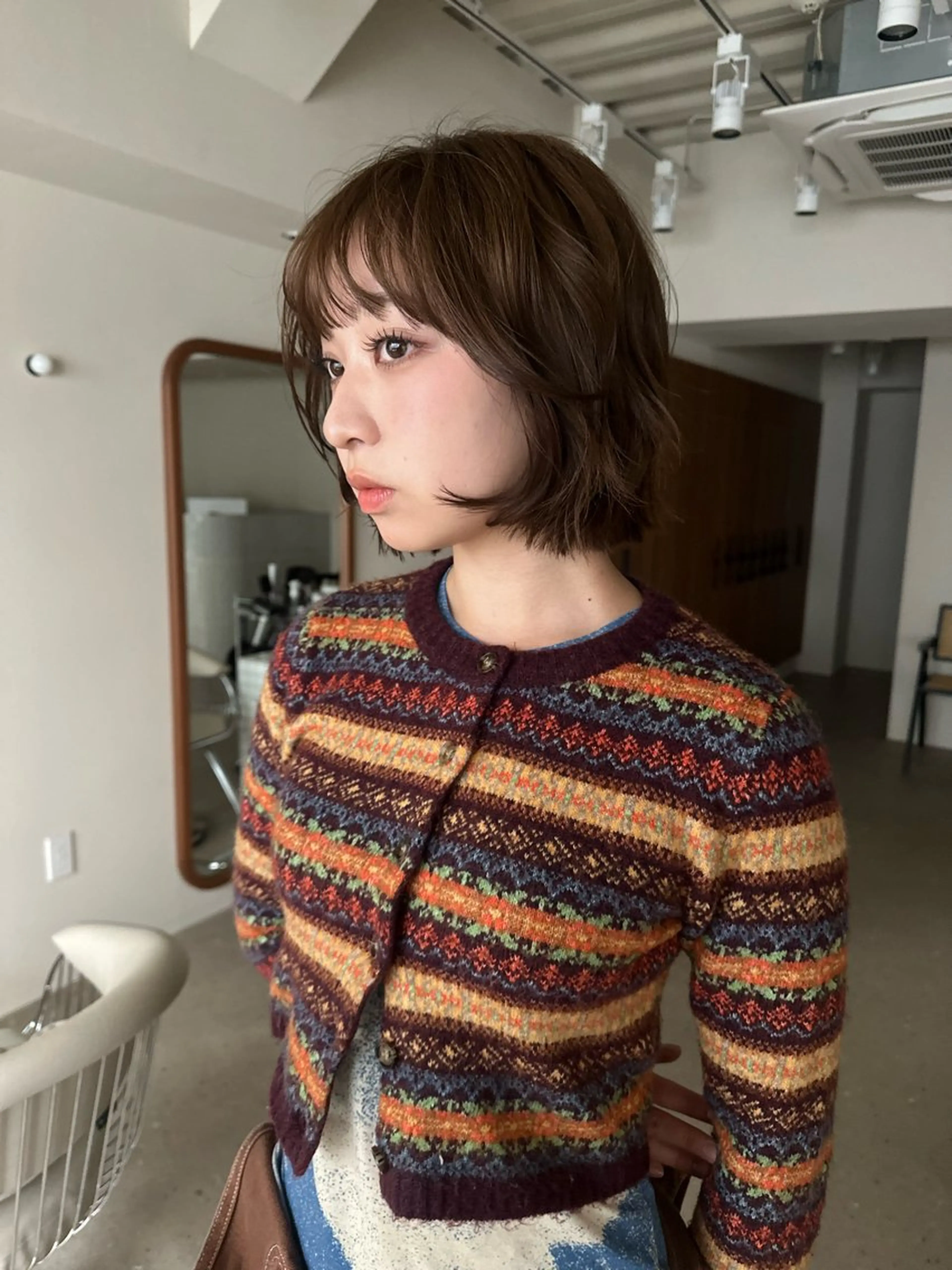 ショート パーマ カット パーマ トリートメント ボブ/似合わせ レイヤーcocomoのヘアスタイル