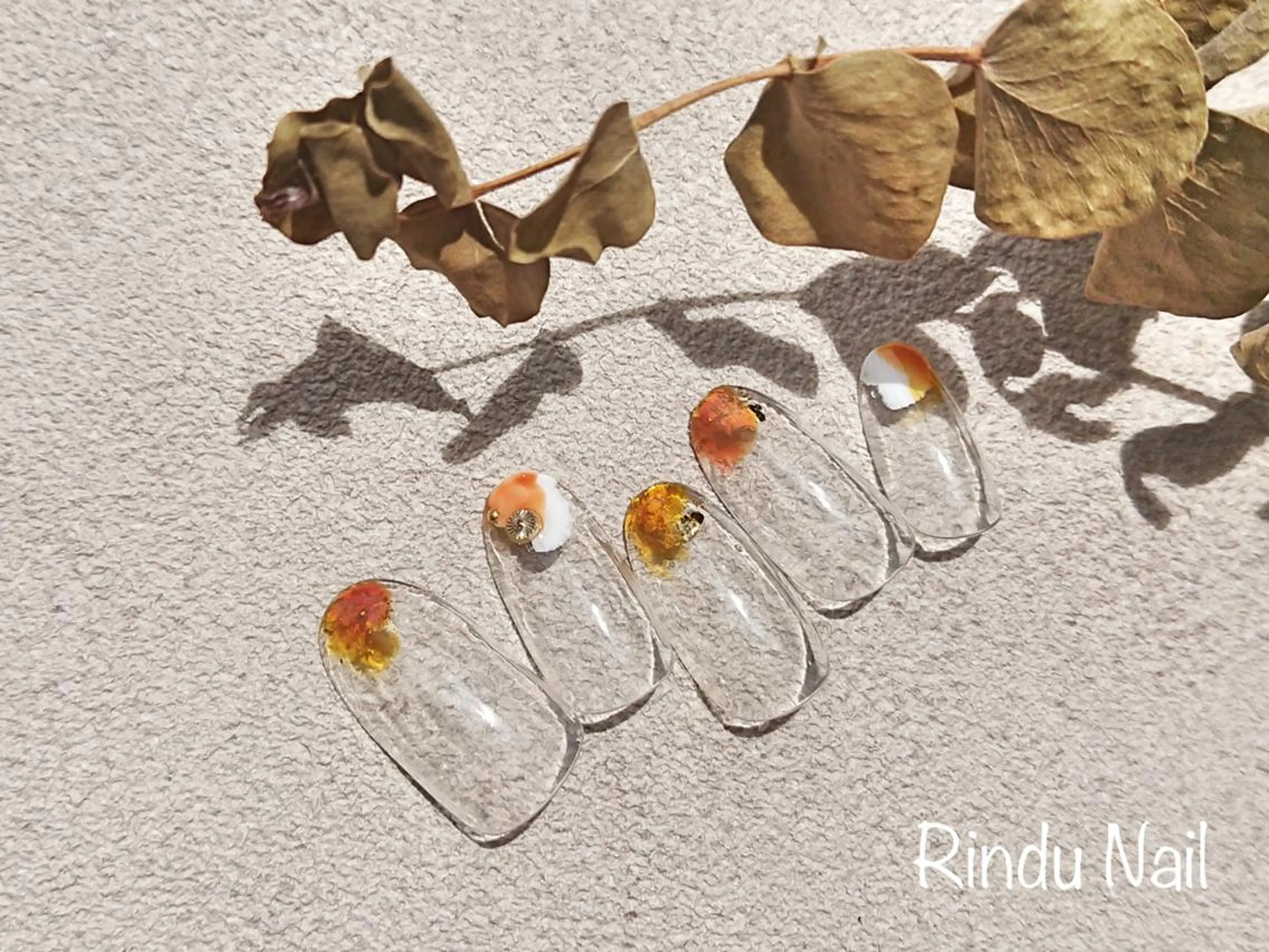 ネイル クリアネイル Rindu Nail 名駅miniのネイルデザイン