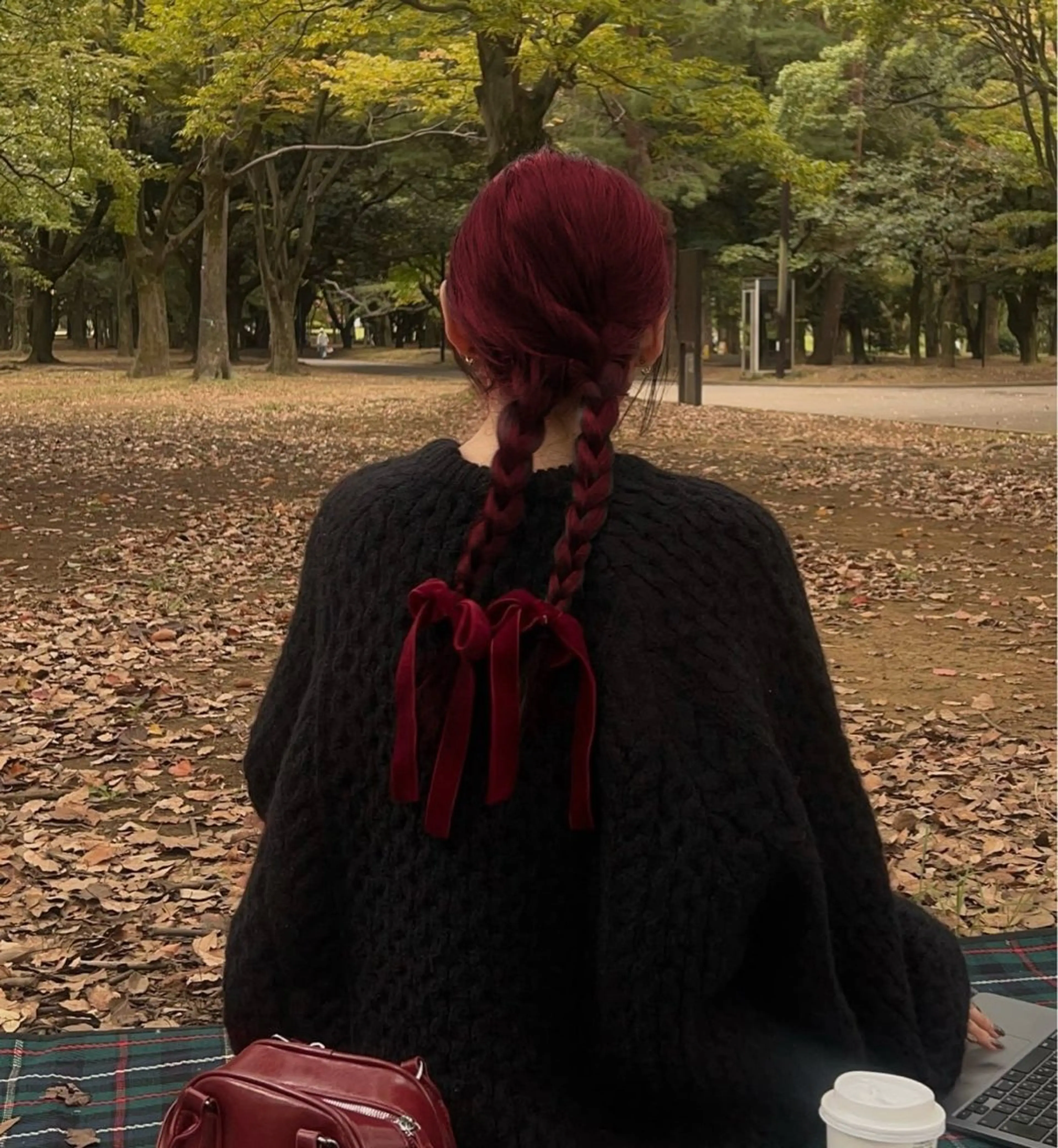 ロング ヘアカラー トリートメント 🥀艶髪/似合わせ 暖色/まな🥀のヘアスタイル