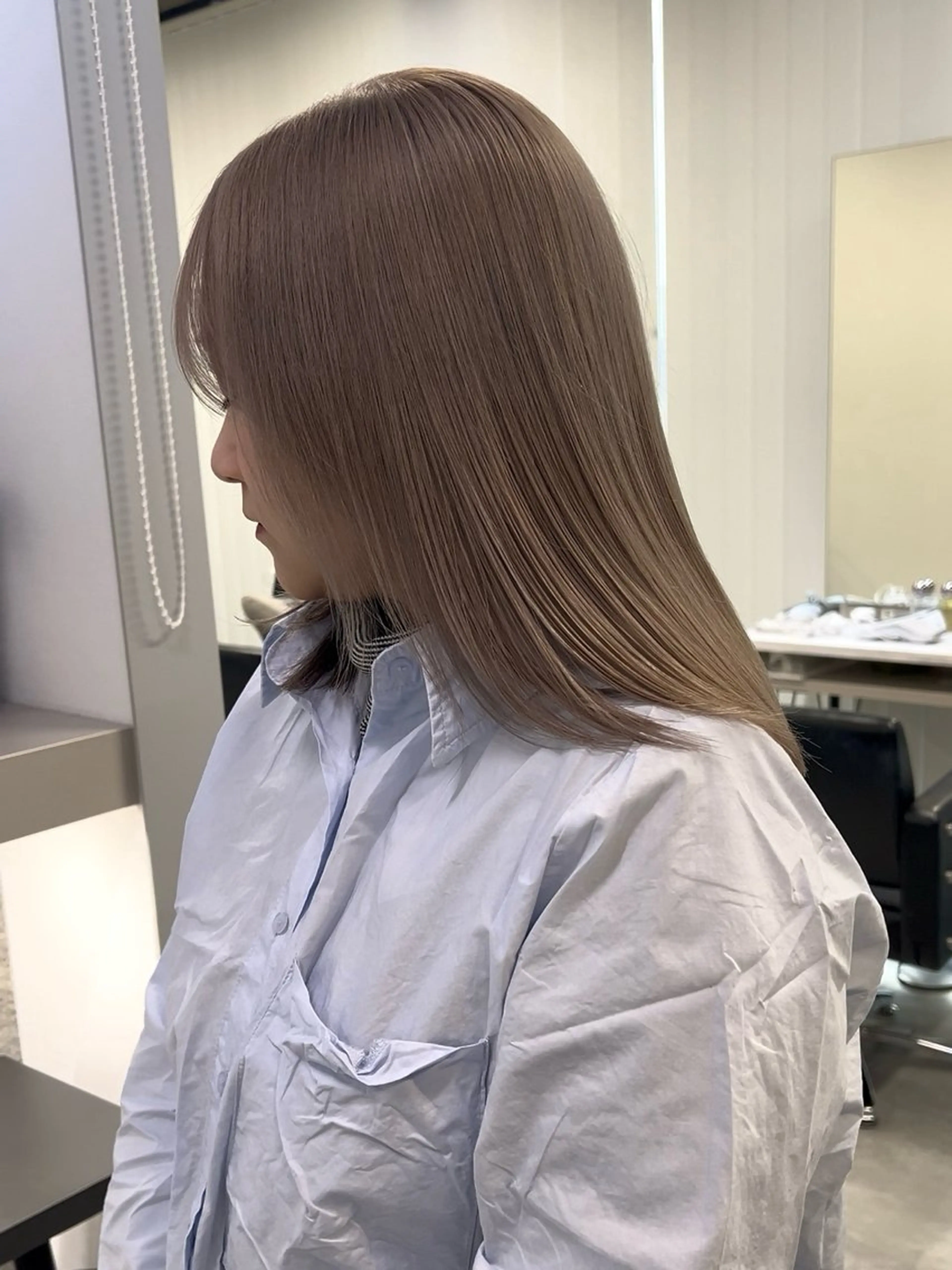 ミディアム カラー ハイトーンカラー Living所属・ヨシモトリョウ 髪質改善/美髪のヘアスタイル