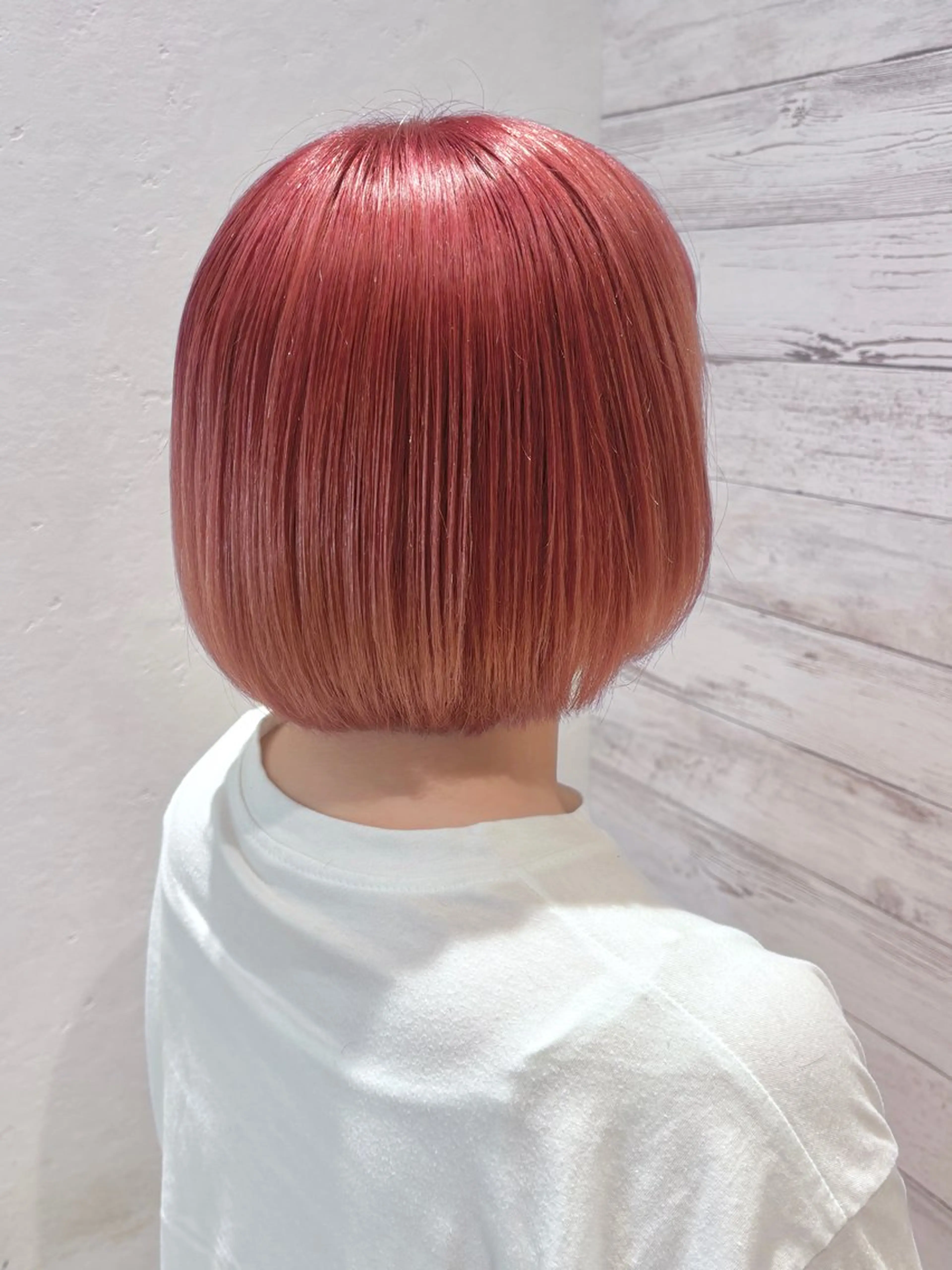 ミディアム カラー ヘアアレンジ ピンクカラー カット ヘアカラー トリートメント アニメ髪・ウルフ🦇 樋口莉夏のヘアスタイル