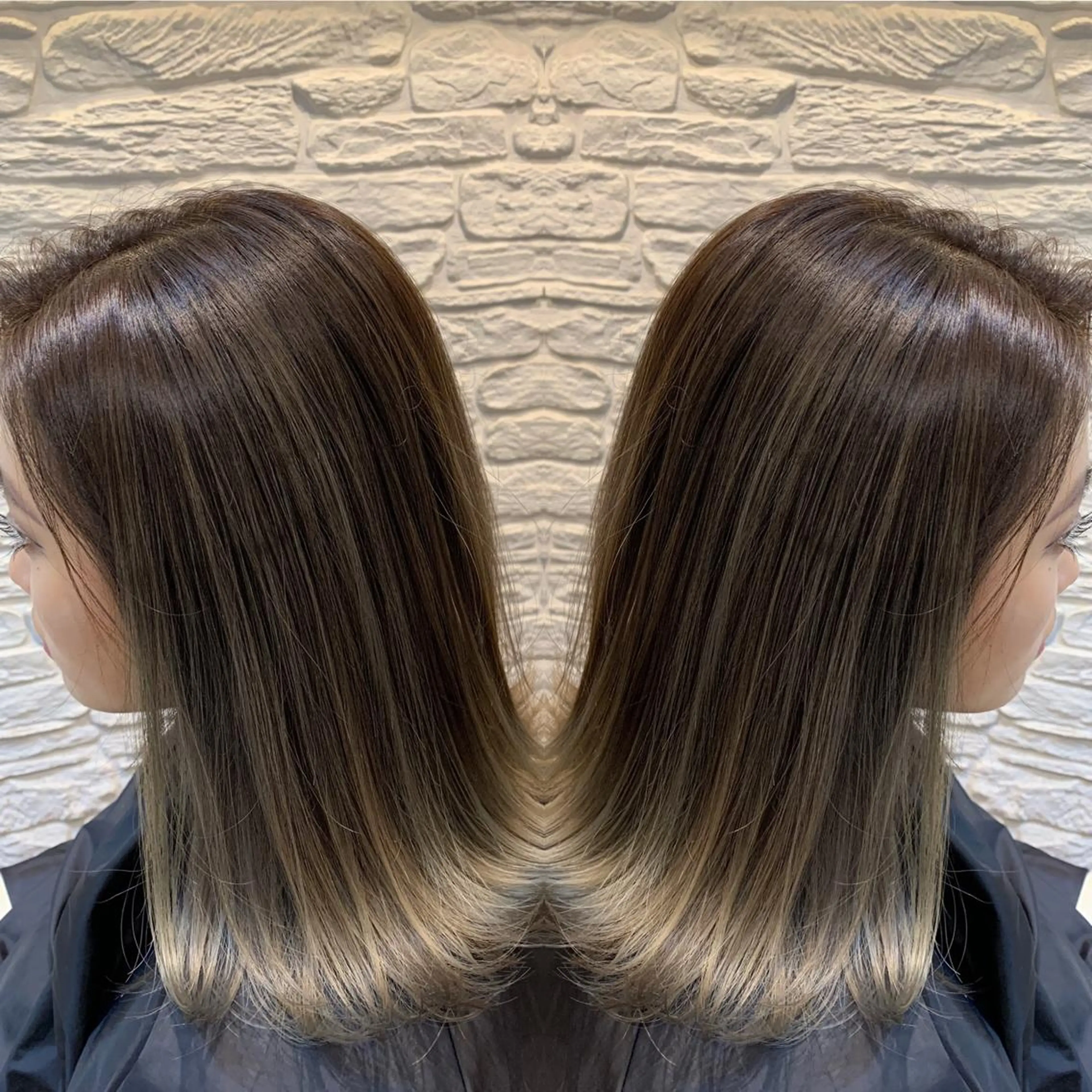 ミディアム カラー 外国人風カラー ヘアカラー トリートメント STELLA所属・心斎橋なんば 大野竜輝のヘアスタイル