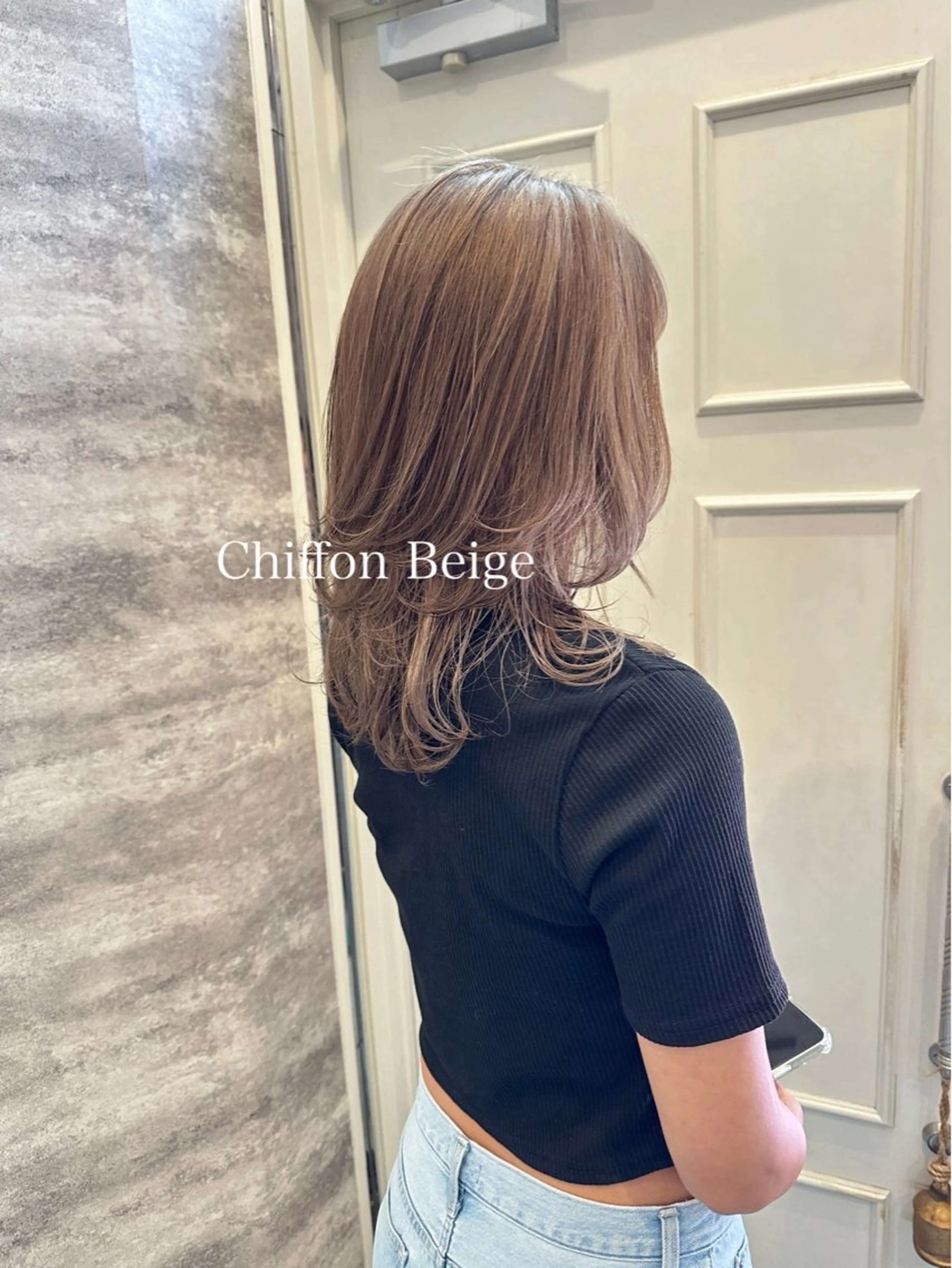 セミロング カラー ベージュカラー ブリーチ ブルーカラー ダブルカラー グラデーションカラー 🫟Blanco🫟 Color&Careのヘアスタイル