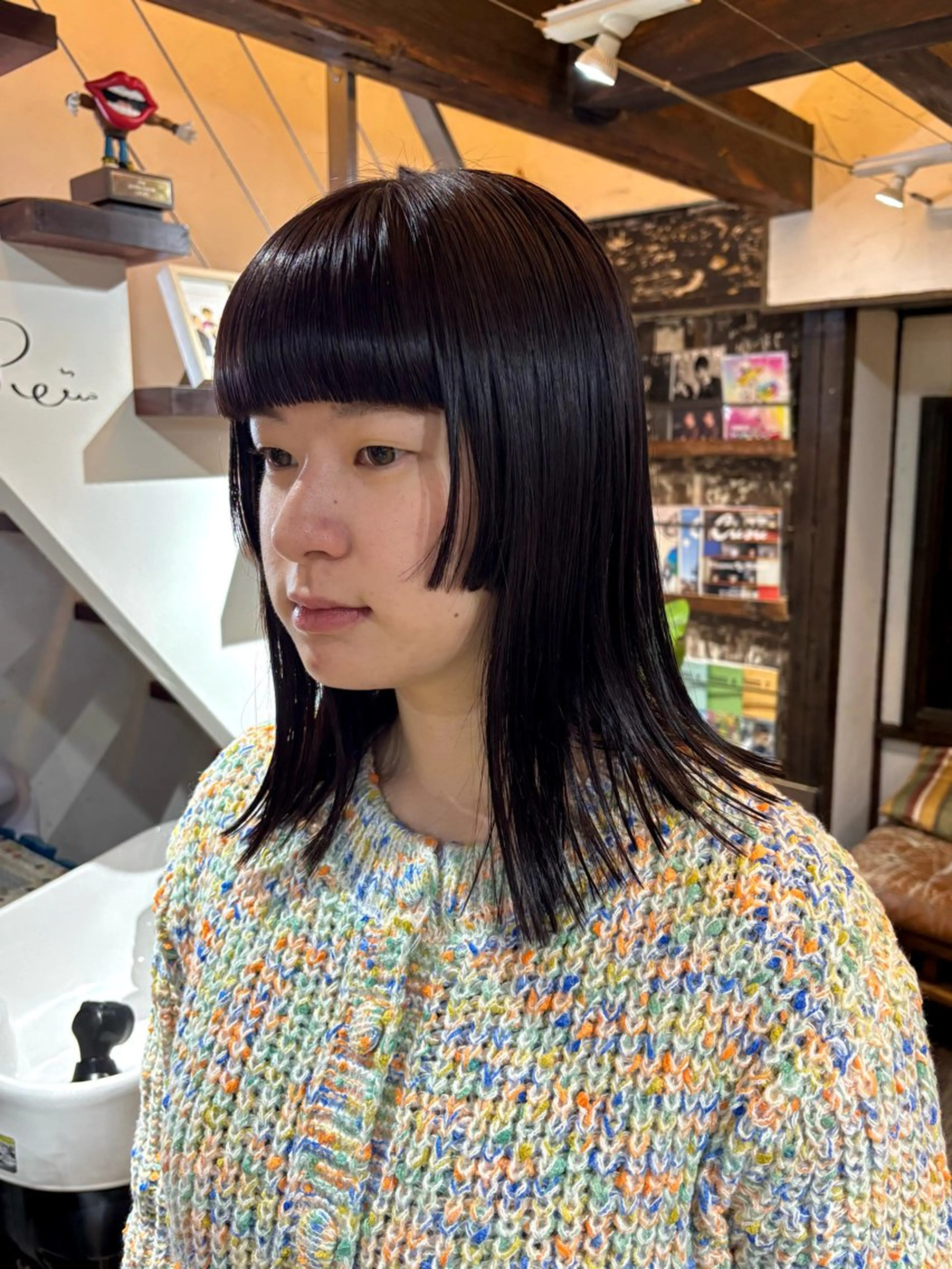 ミディアム 姫カット 外ハネヘア ボブ/レイヤーカット /ヨシダユウセイのヘアスタイル