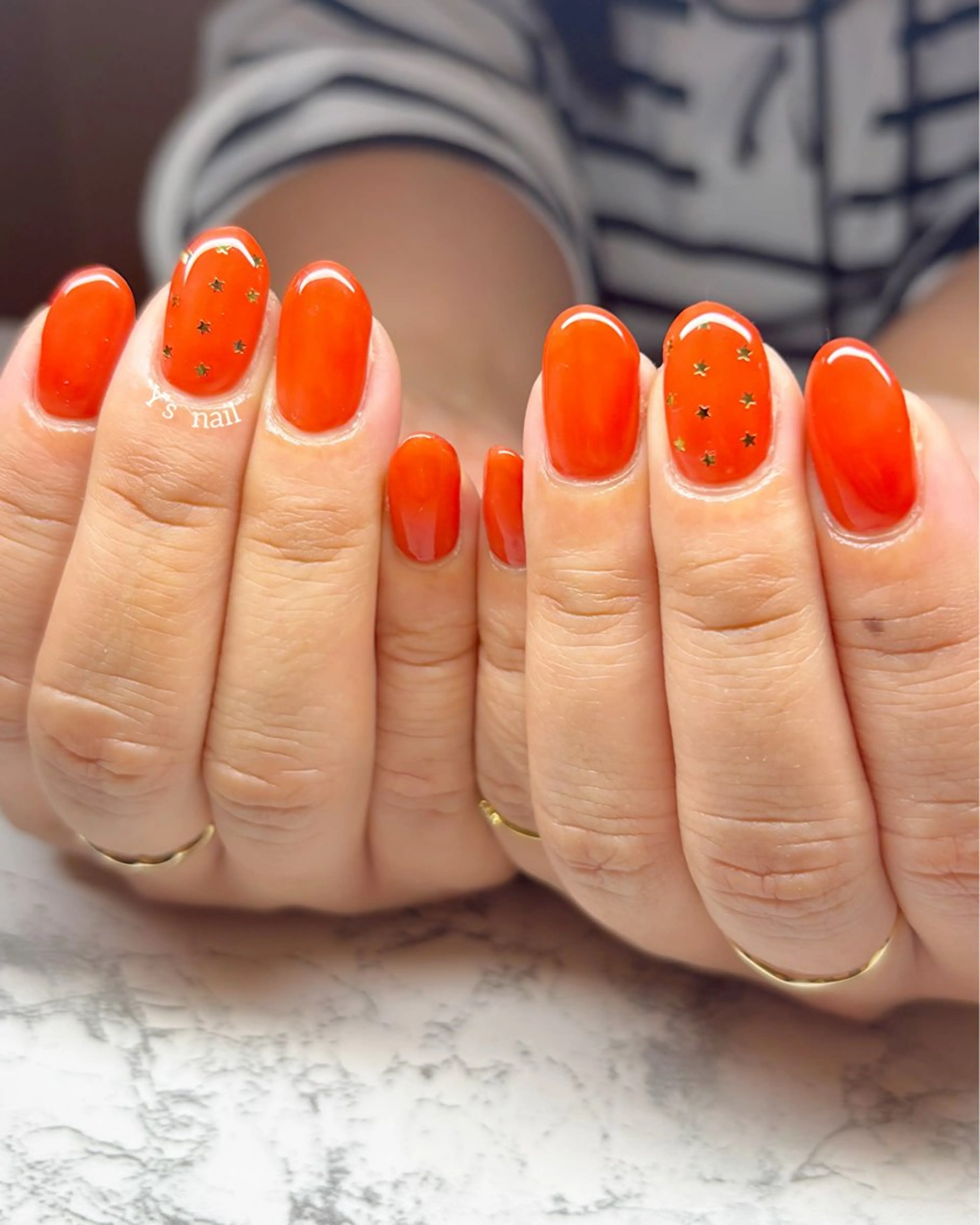 ネイル 赤色 ハンドネイル 手書きが得意🖌️ Y’s  nailのネイルデザイン