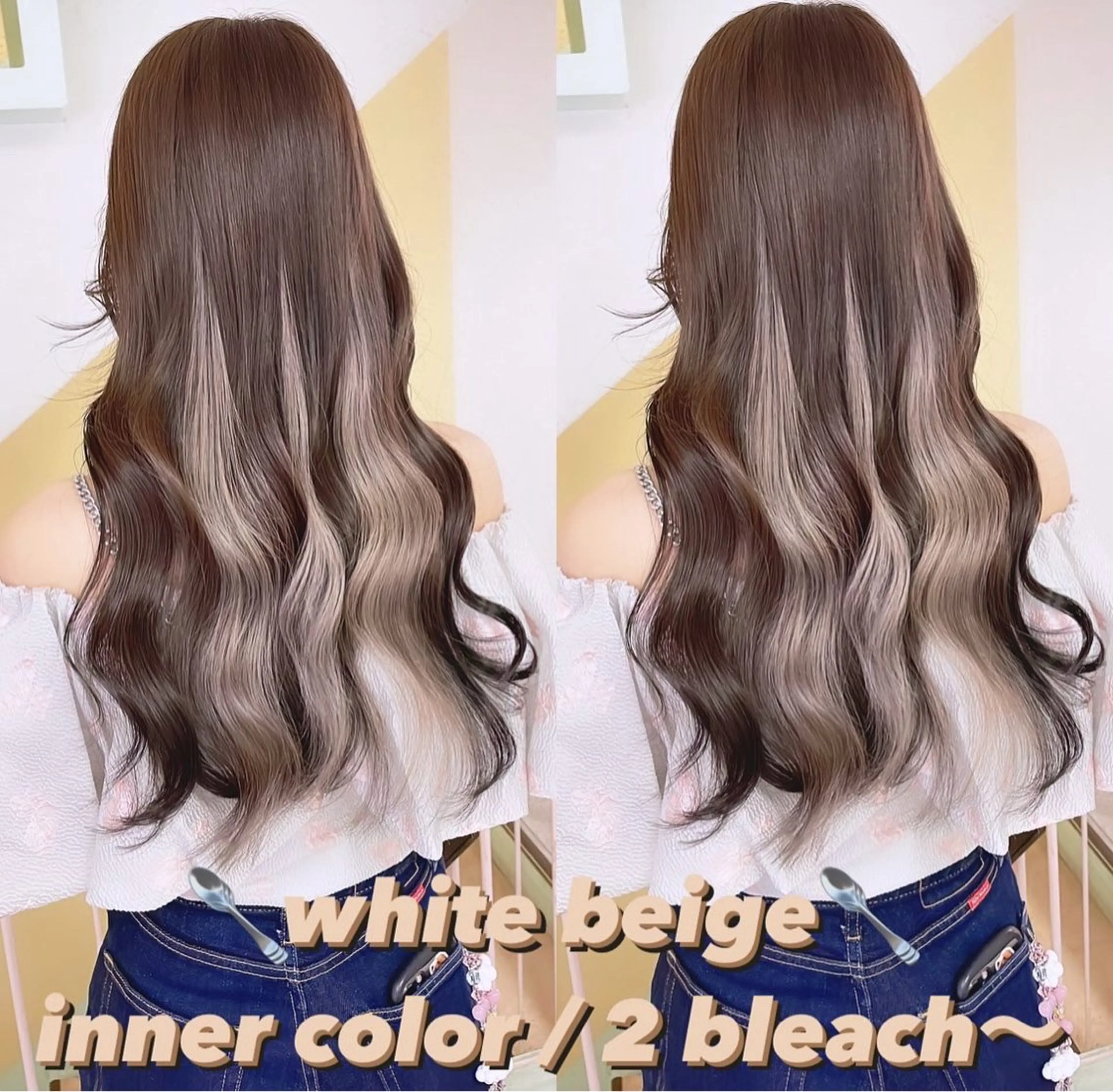 カラー ブリーチ ヘアカラー トリートメント 渋谷:インナーカラー ／🍒エリカ🍒のヘアスタイル