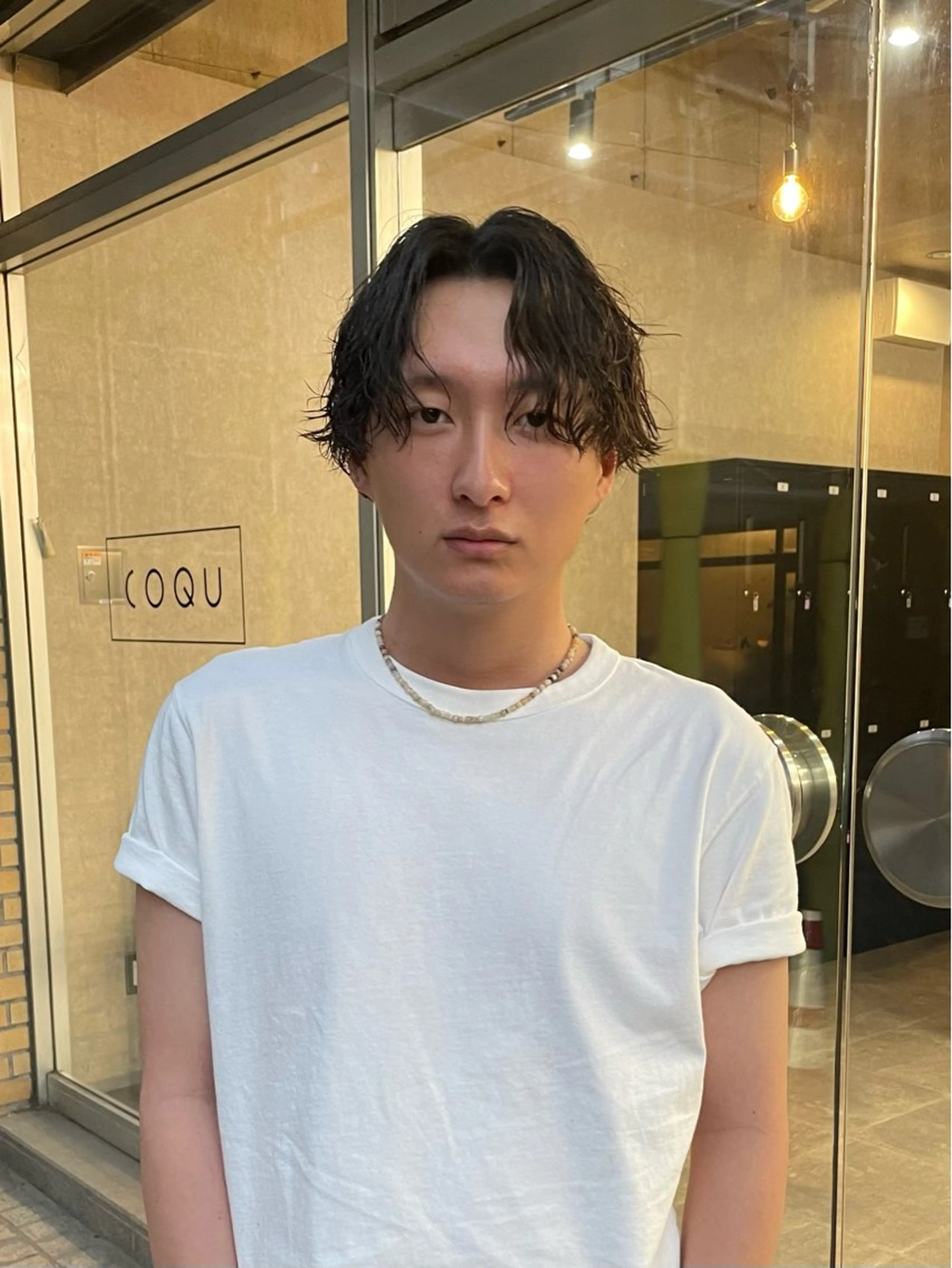 ミディアム パーマ メンズ スパイキーショート メンズカット/千葉駅のヘアスタイル