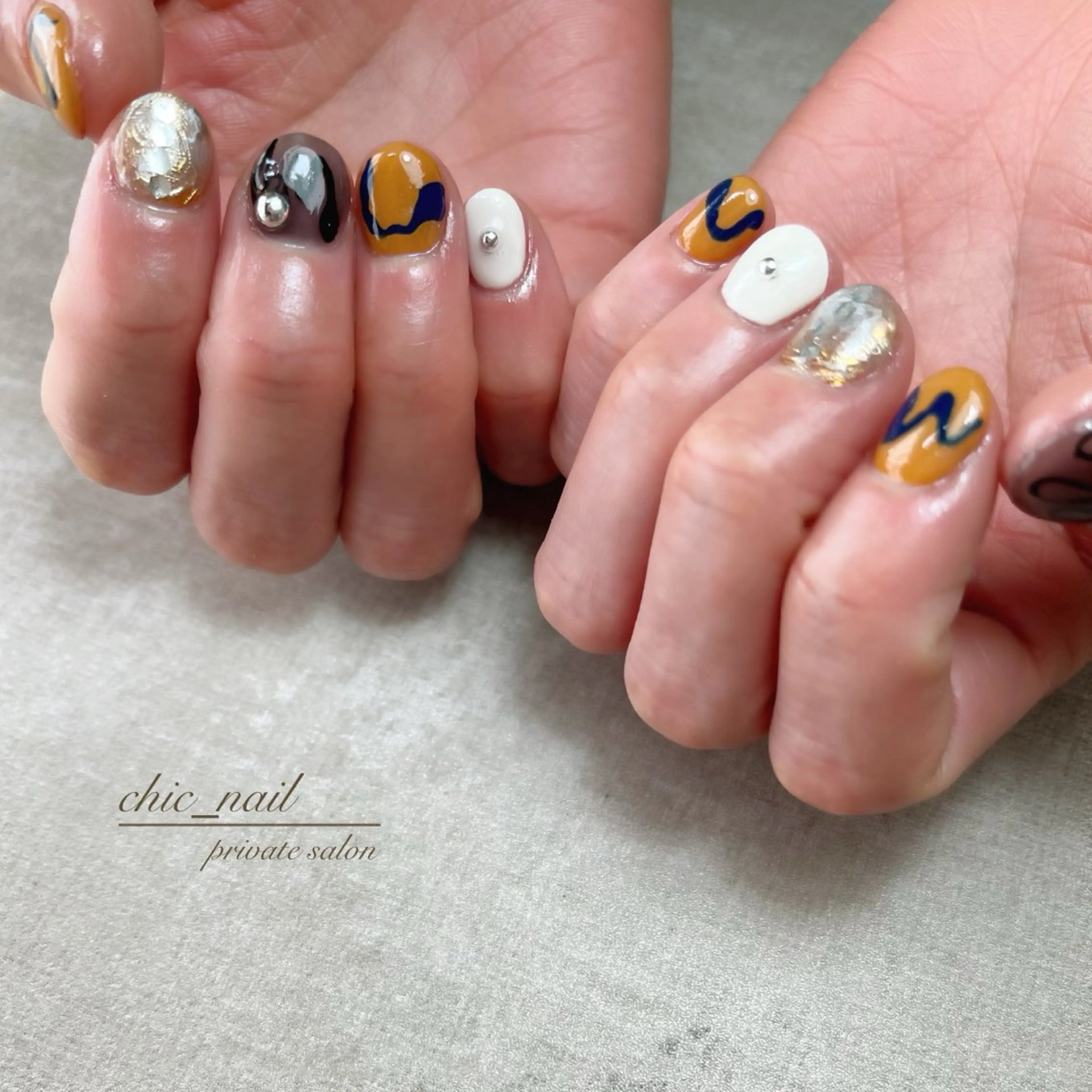 ネイル ニュアンスネイル ショートネイル chic_nail chieのネイルデザイン