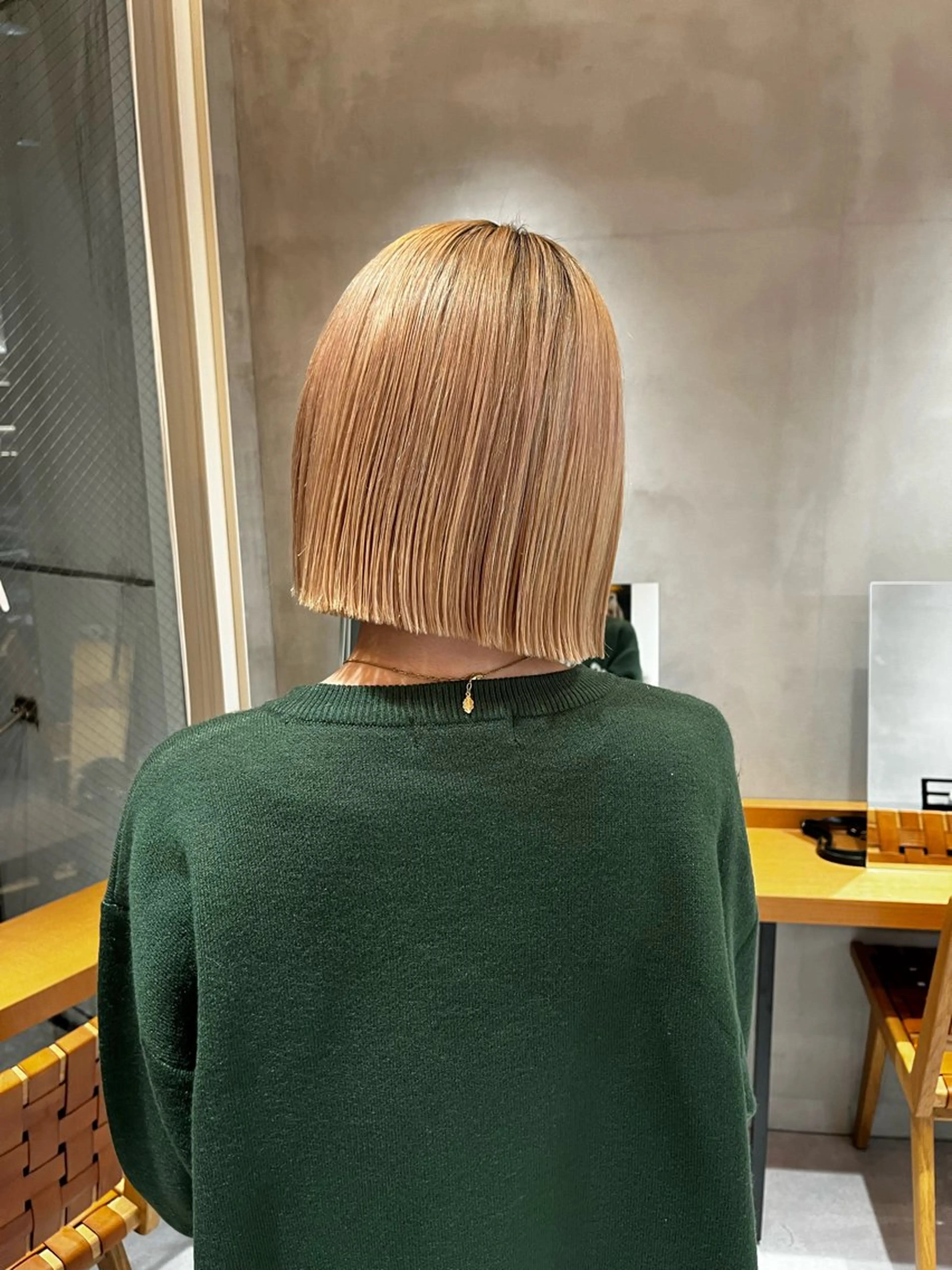 ミディアム ボブ&透明感カラー ♡TOMOEのヘアスタイル