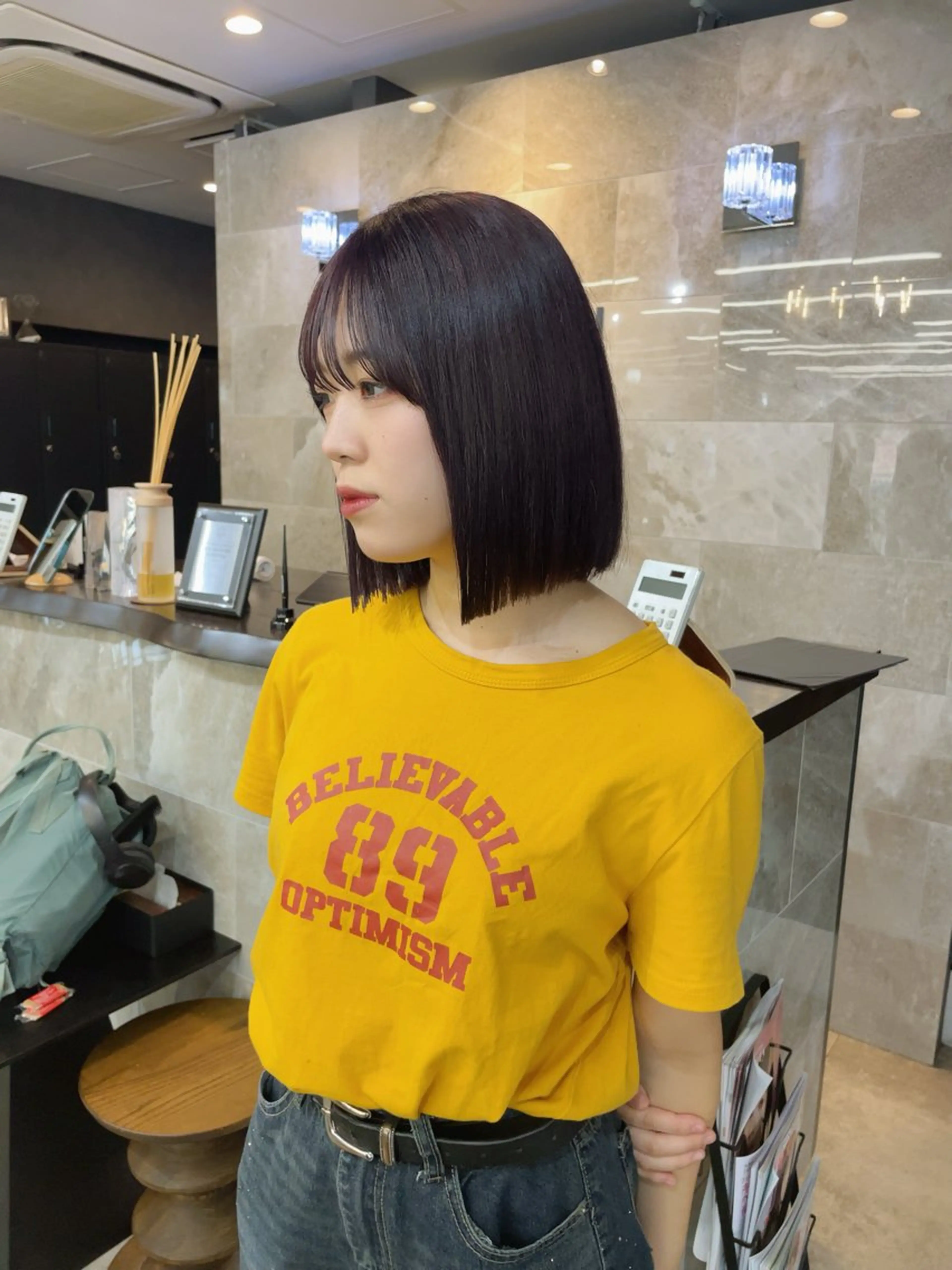 ショート カラー ボブ sand yokohama所属・🌟似合わせカット No.1🌟ホノのヘアスタイル