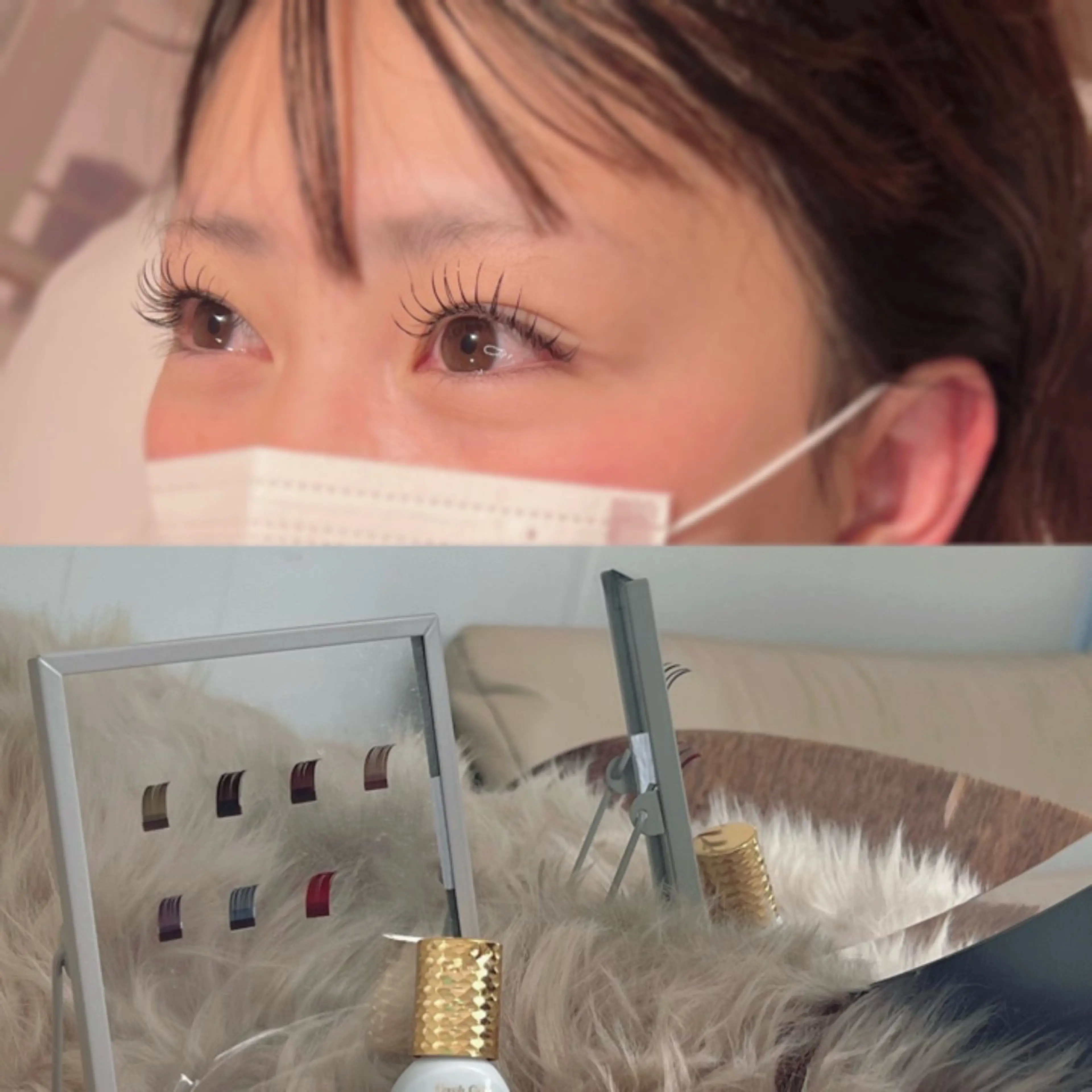 【FLAT LASH(ﾌﾗｯﾄﾗｯｼｭ)】ナチュラル仕上げ 100本🧁(コーティング付)の写真