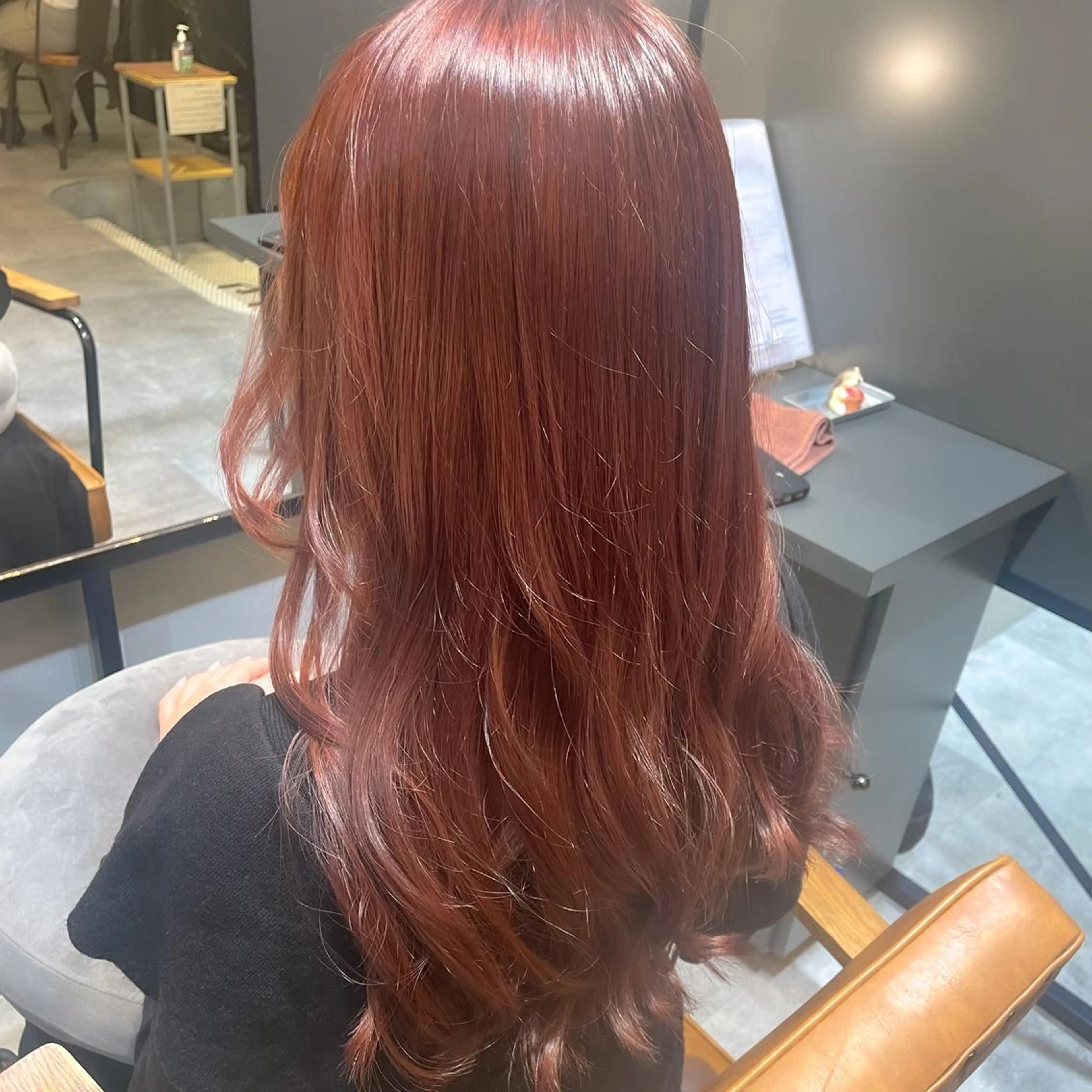 ロング カラー ヘアアレンジ ベージュカラー オレンジ オレンジベージュ INCE HAIR ひらい なつきのヘアスタイル