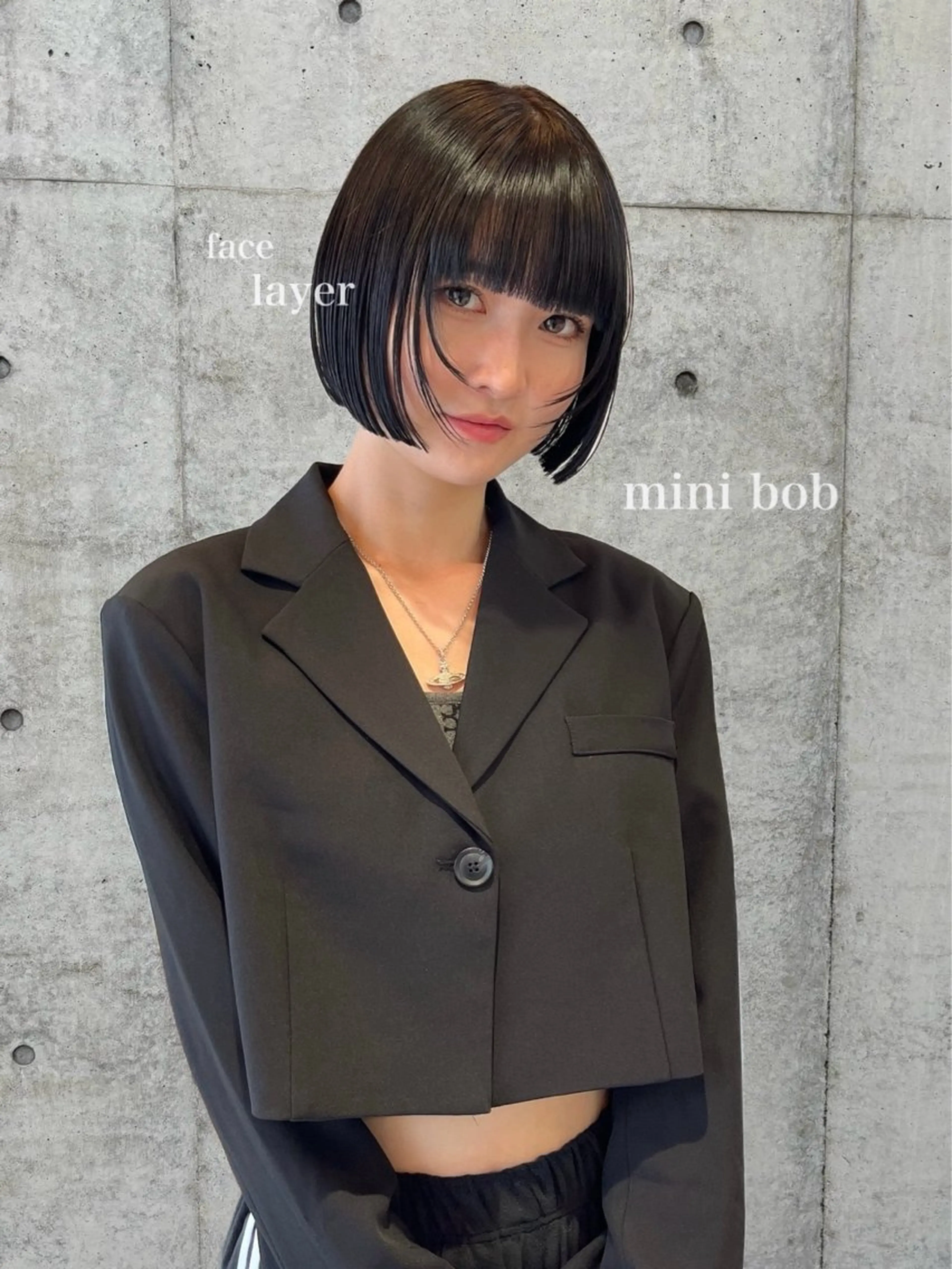 ミディアム カラー カット ヘアカラー トリートメント 韓国ボブ＆顔まわり レイヤー♡TOMOEのヘアスタイル