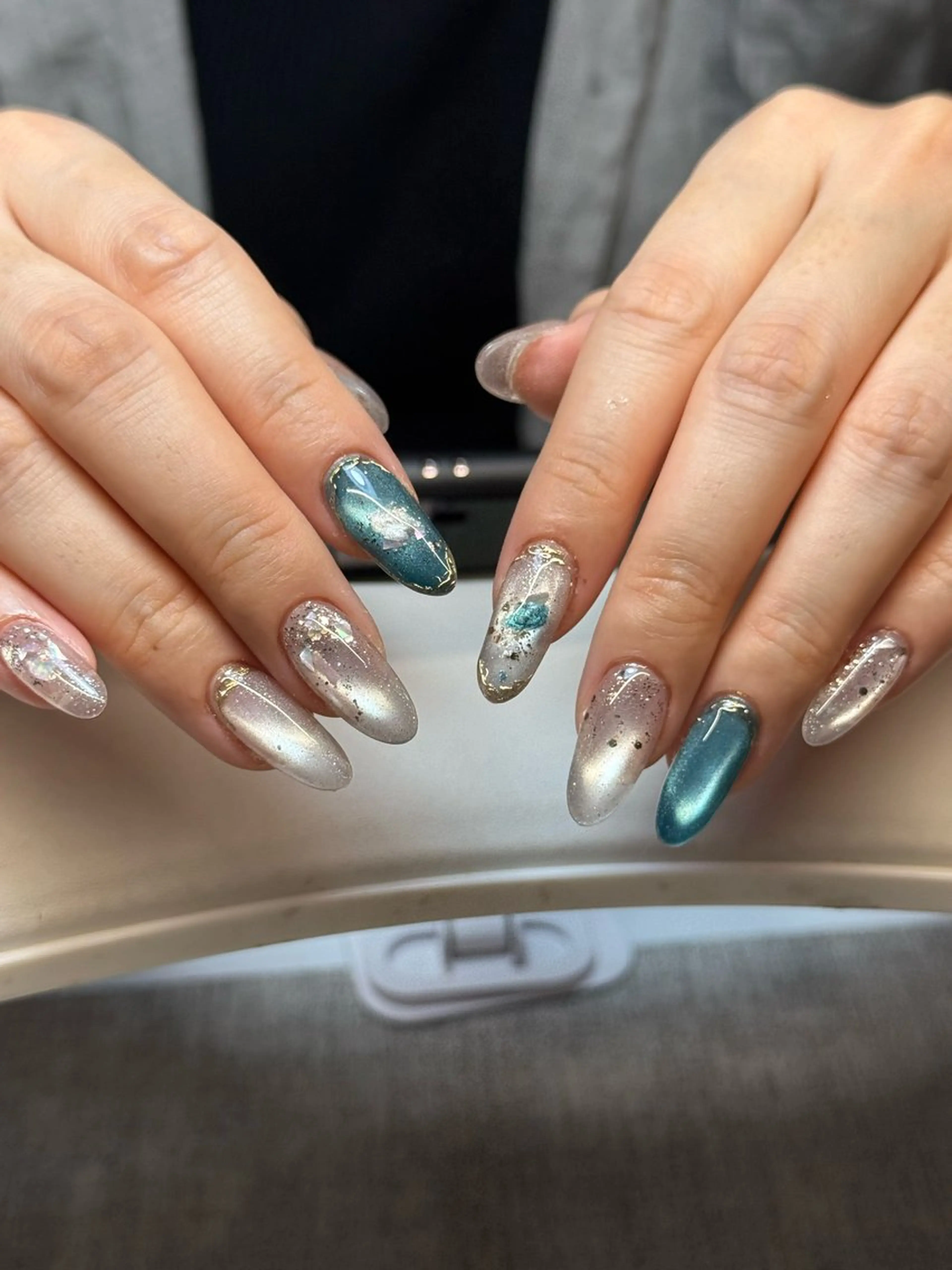 ネイル アートネイル チークネイル 長さ出し マグネットネイル 持ち込み ハンドネイル 長出し専門店🎀 HARO💕Nailのネイルデザイン