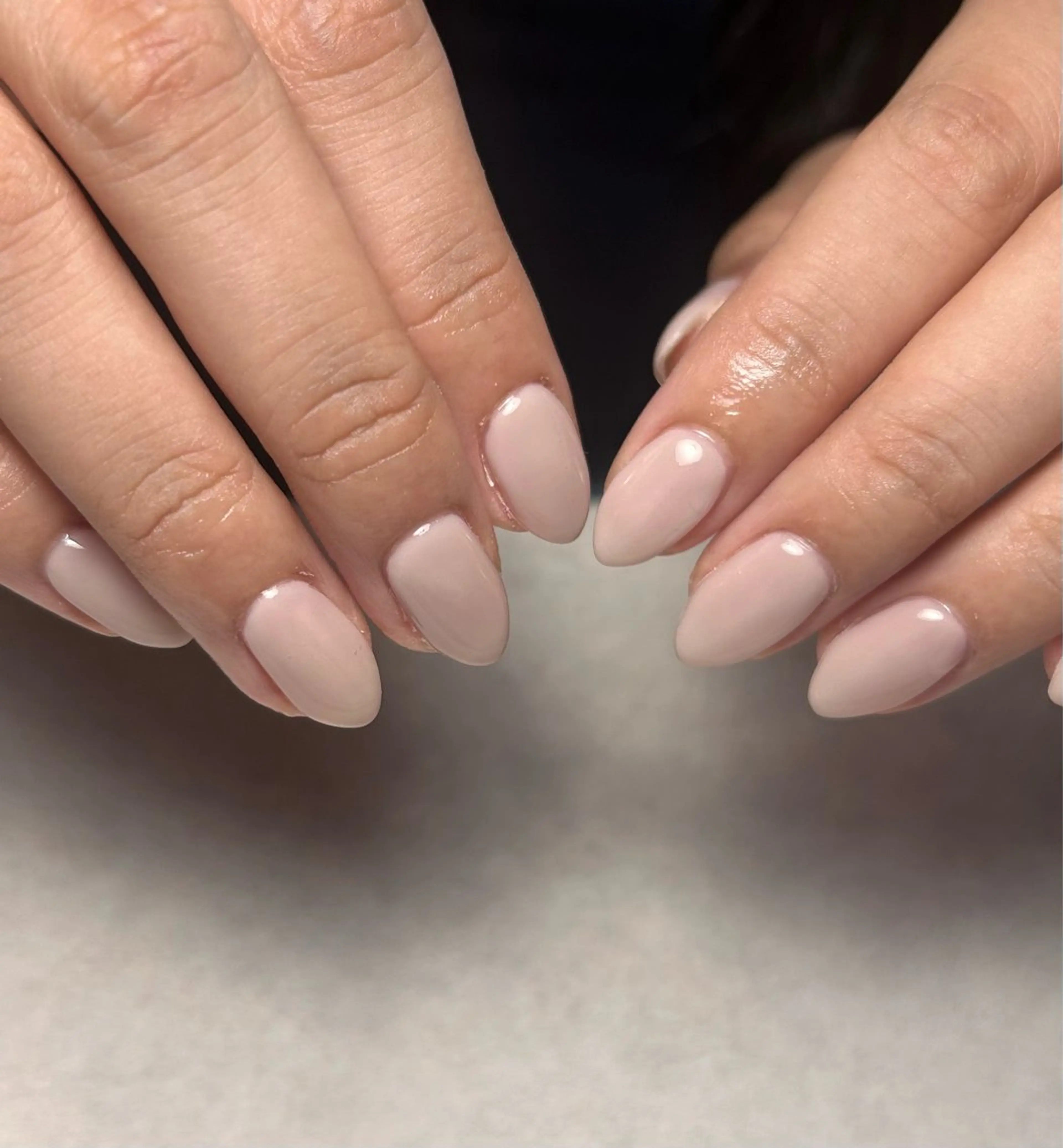 ネイル クリアネイル ピンク ピンクベージュ Emmie nail ＆ eye lash所属・Emmie nail Aimiのネイルデザイン