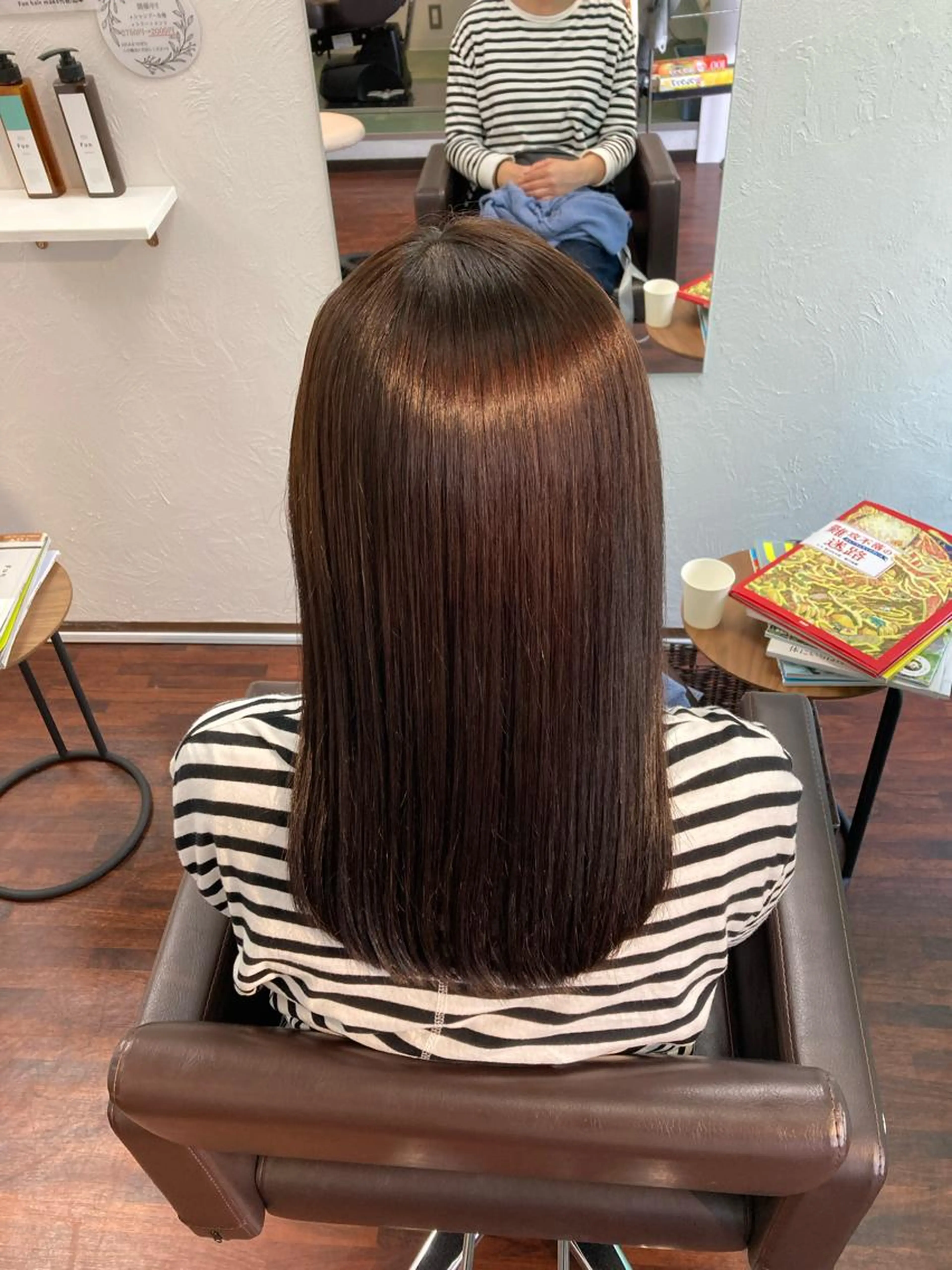 縮毛矯正＋内部補修treatment＋shampooの写真