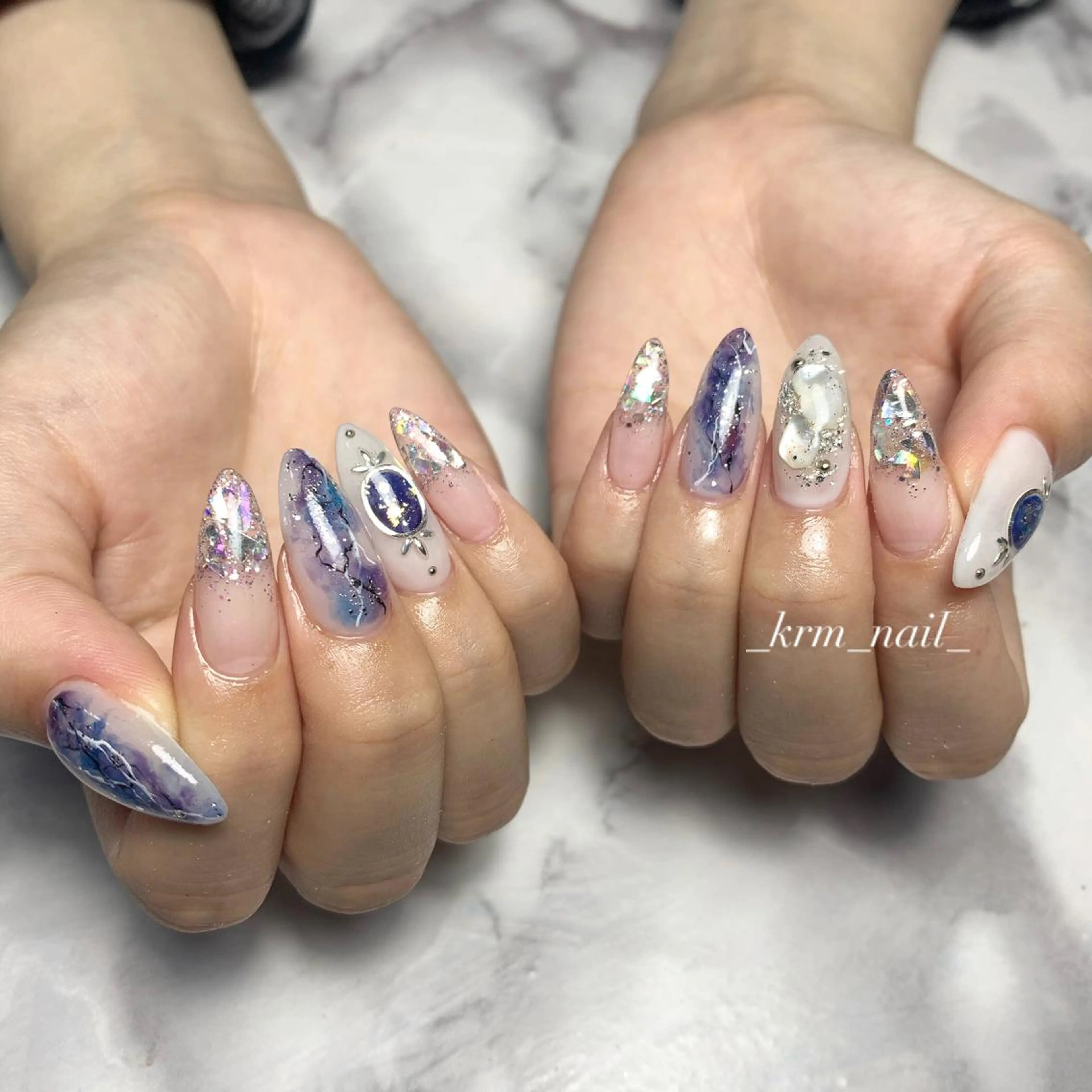 ネイル 長さ出し ネイルチップ esterella所属・Nail salon esterellaのネイルデザイン
