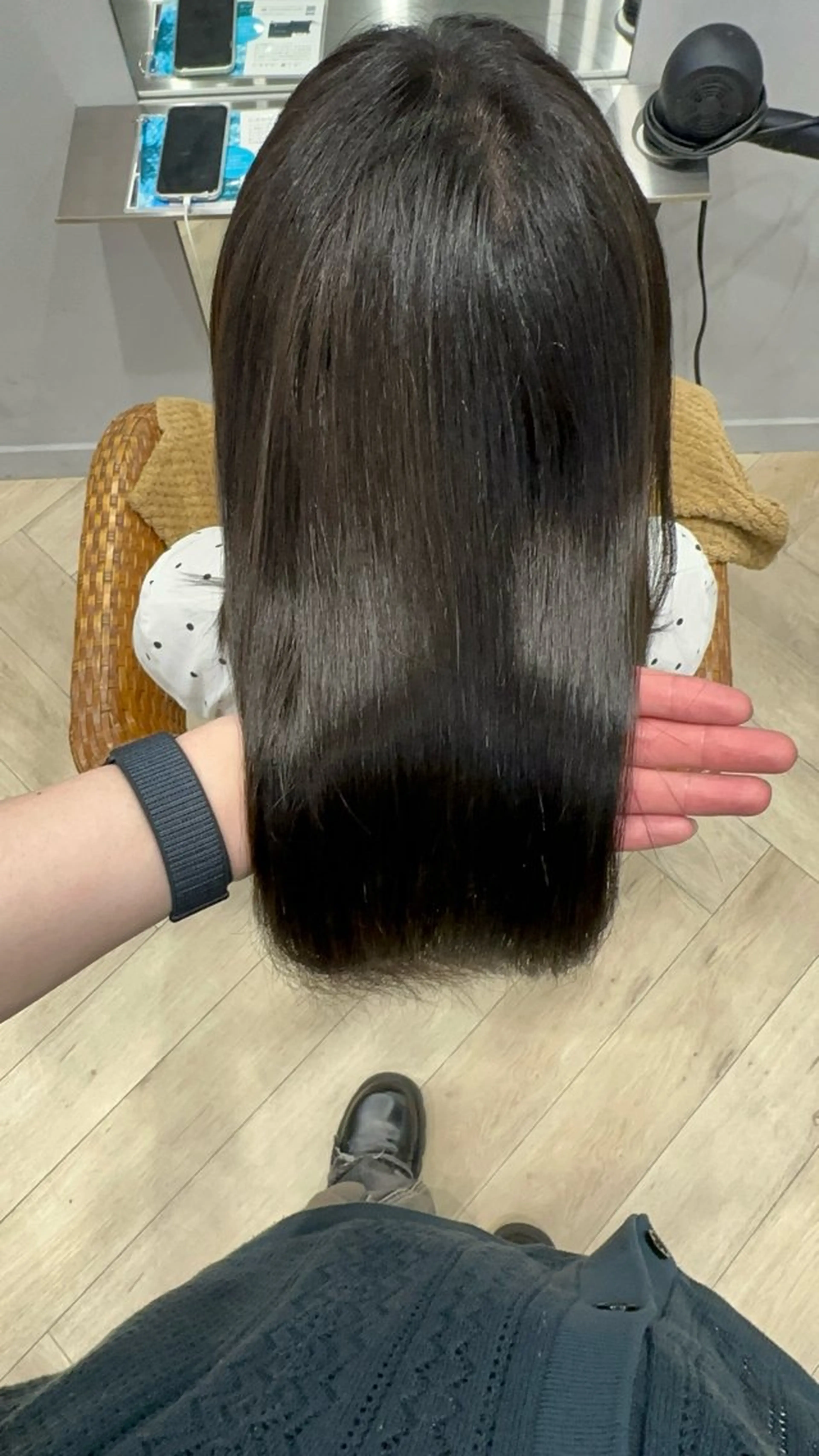 ロング カラー 菊池 諒平のヘアスタイル