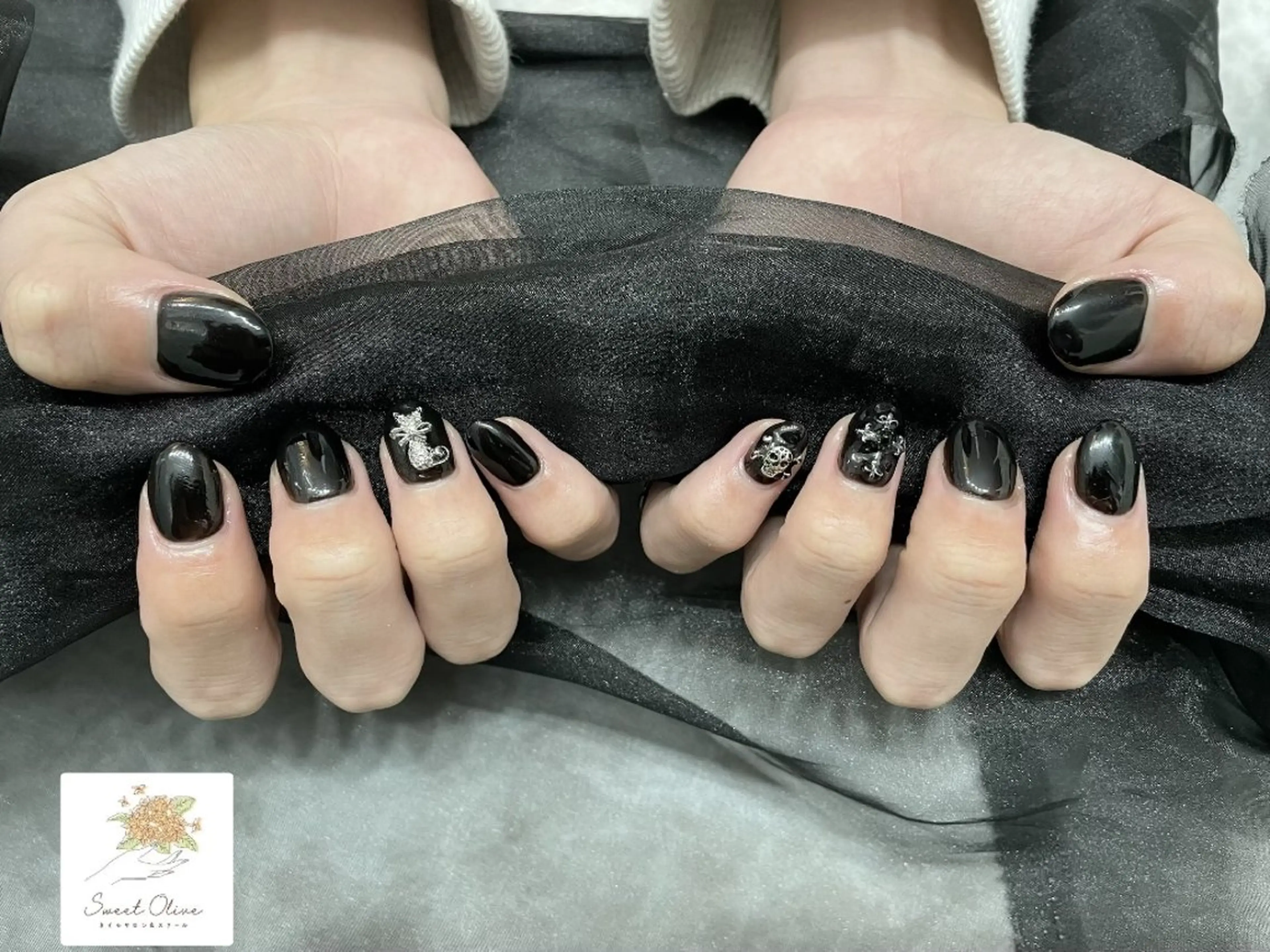 ネイル メンズネイル ワンカラーネイル シンプルネイル ハンドネイル SweetOlive 春日部市のネイルデザイン