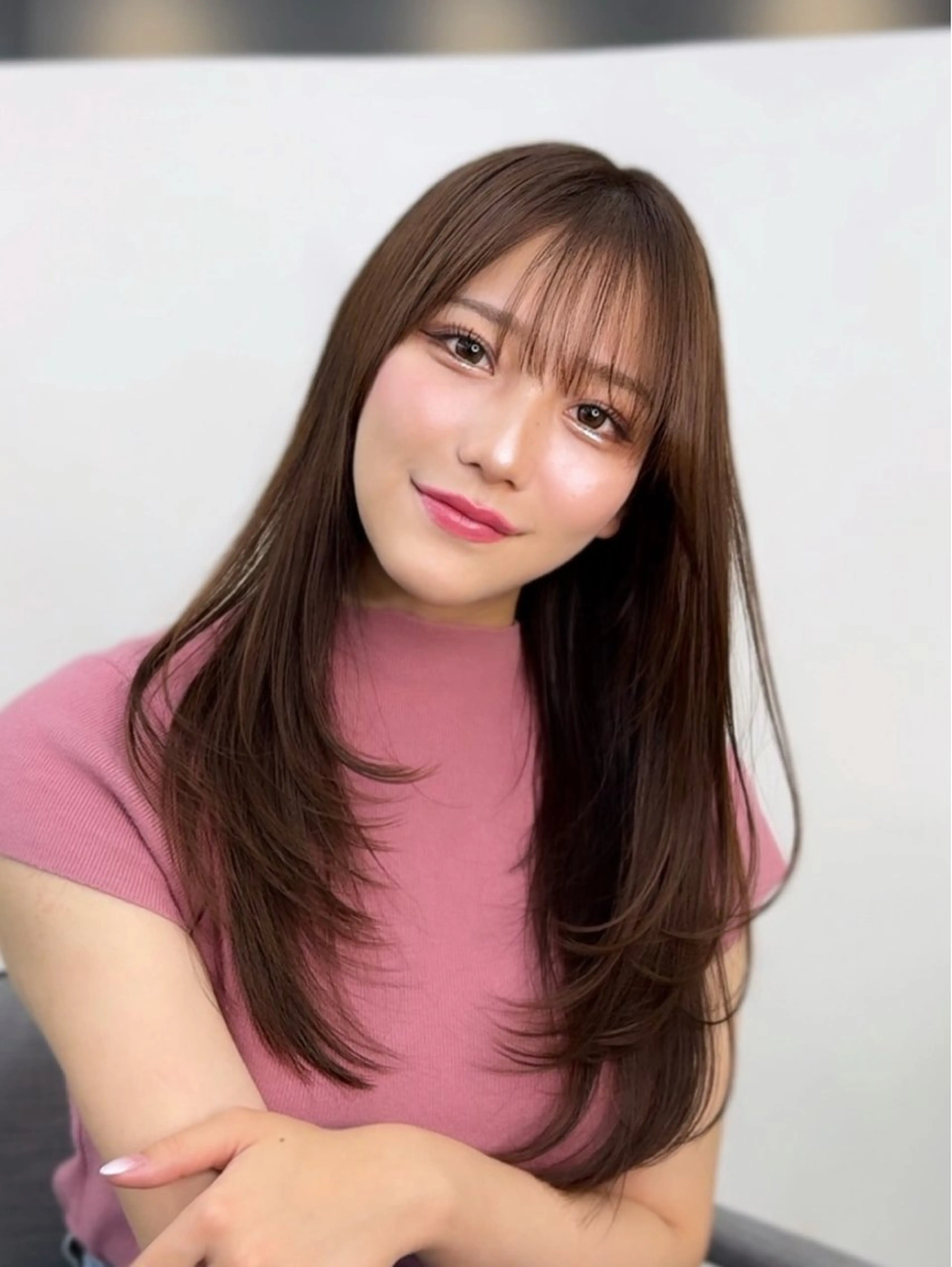 ロング カラー カット 縮毛矯正 トリートメント 🦋韓国系指名No1 店長/圓山 祐也🦋のヘアスタイル