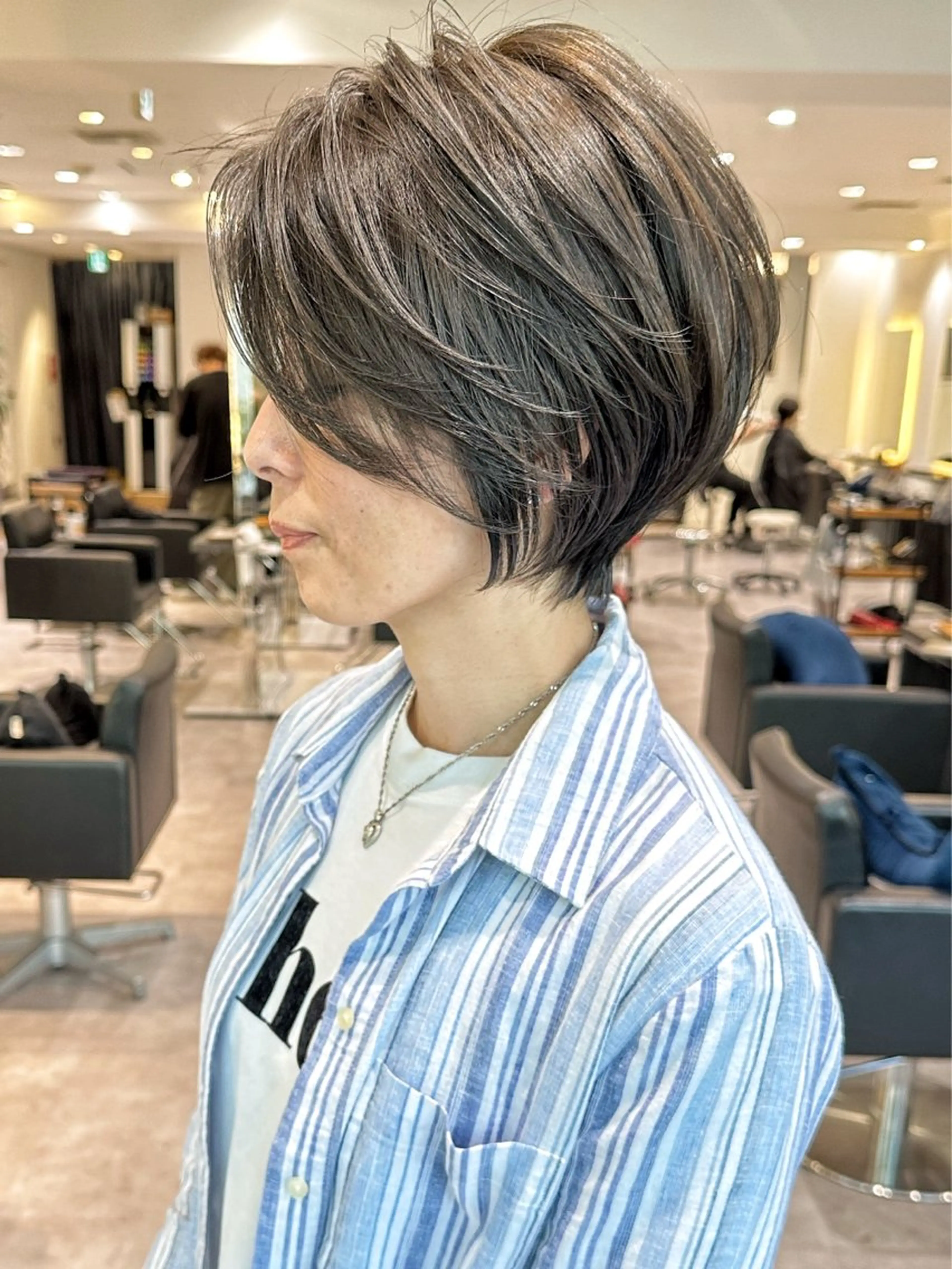 ショート カット トリートメント 無料カットモデル /小顔ショート/荒砂のヘアスタイル