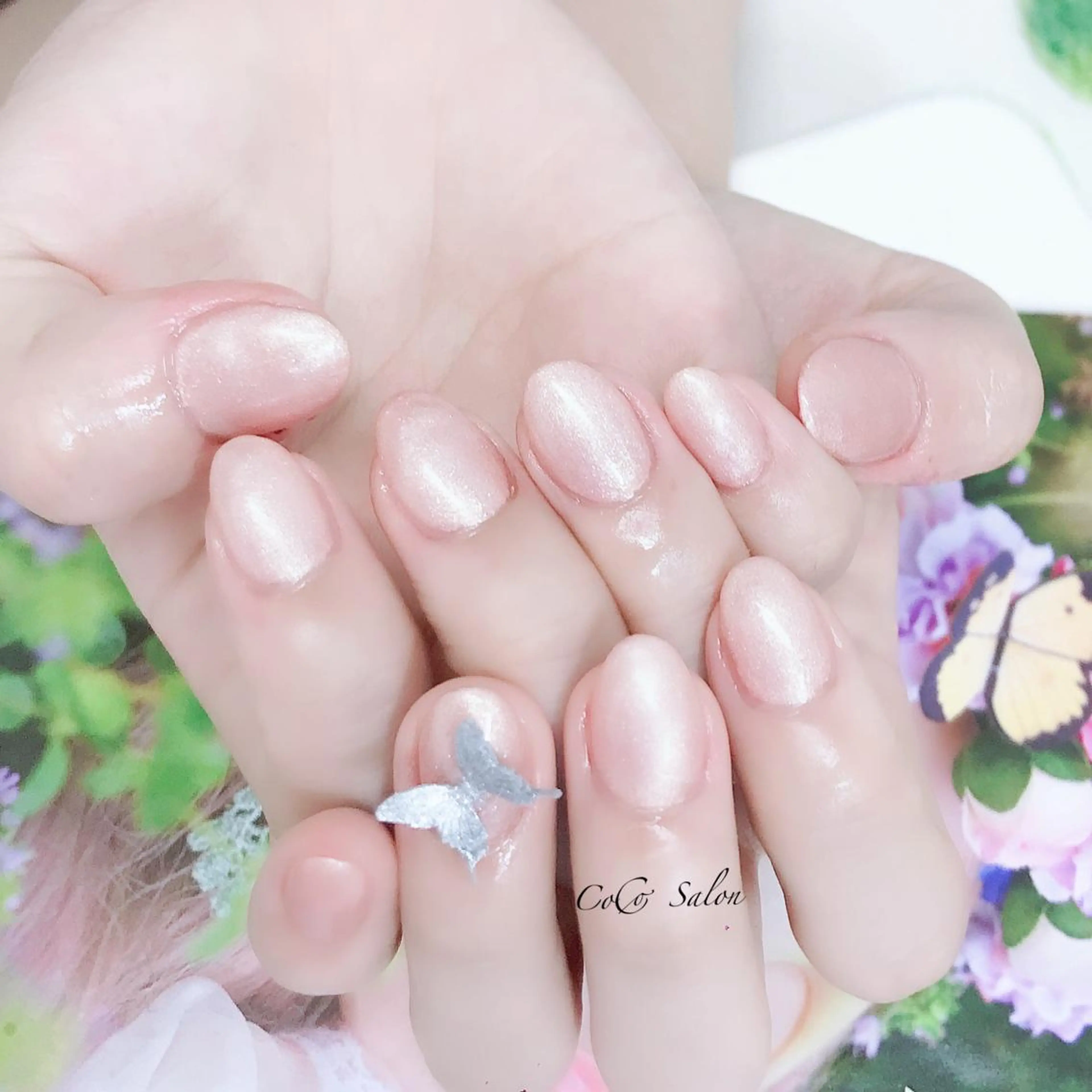 ネイル ワンカラーネイル ピンク シンプルネイル CoCoSalon ネイル/まつ毛予約のネイルデザイン