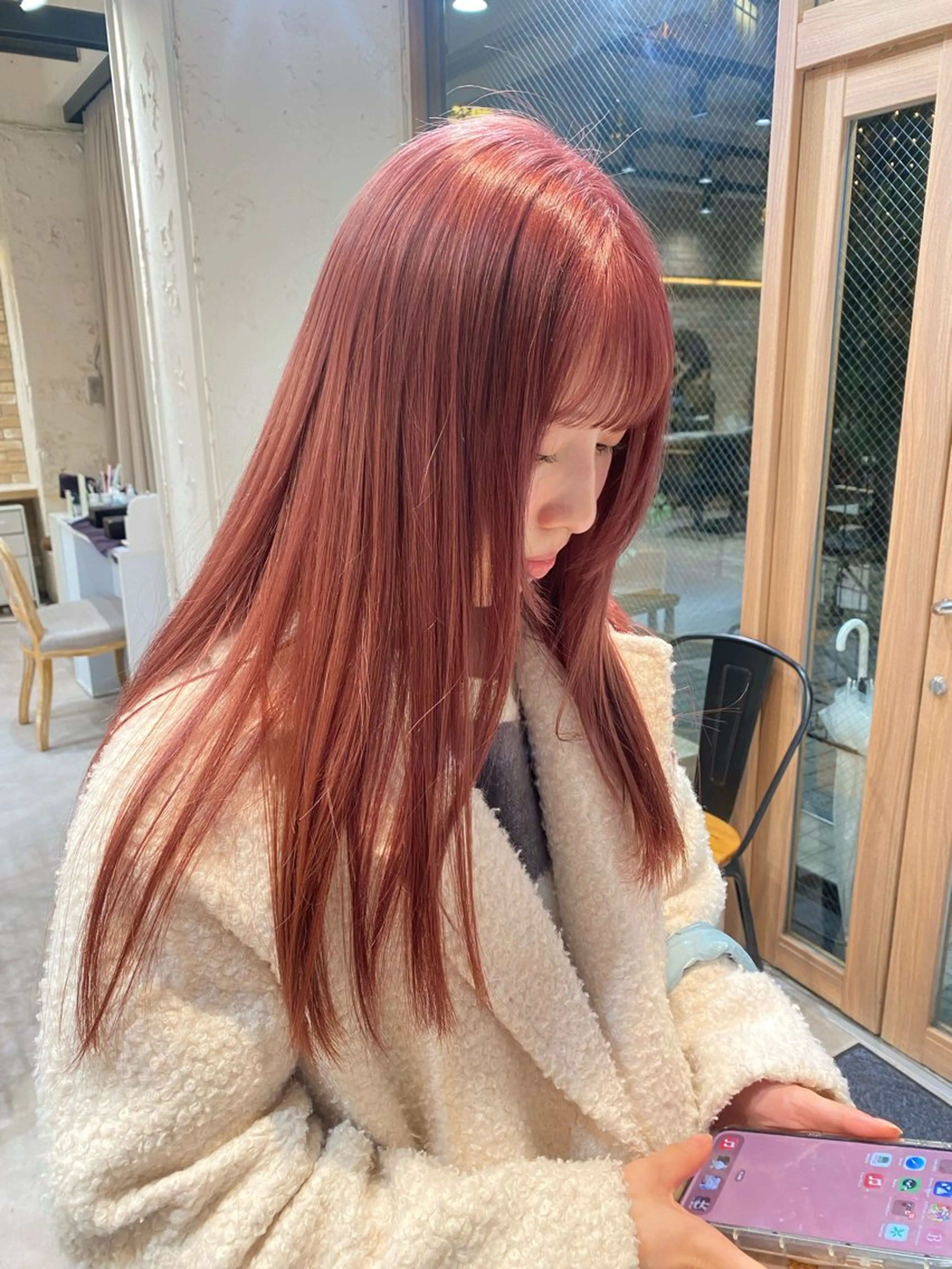 ロング カラー ブリーチ ダブルカラー ヘアカラー レイヤースタイル COCORO 🎀のヘアスタイル