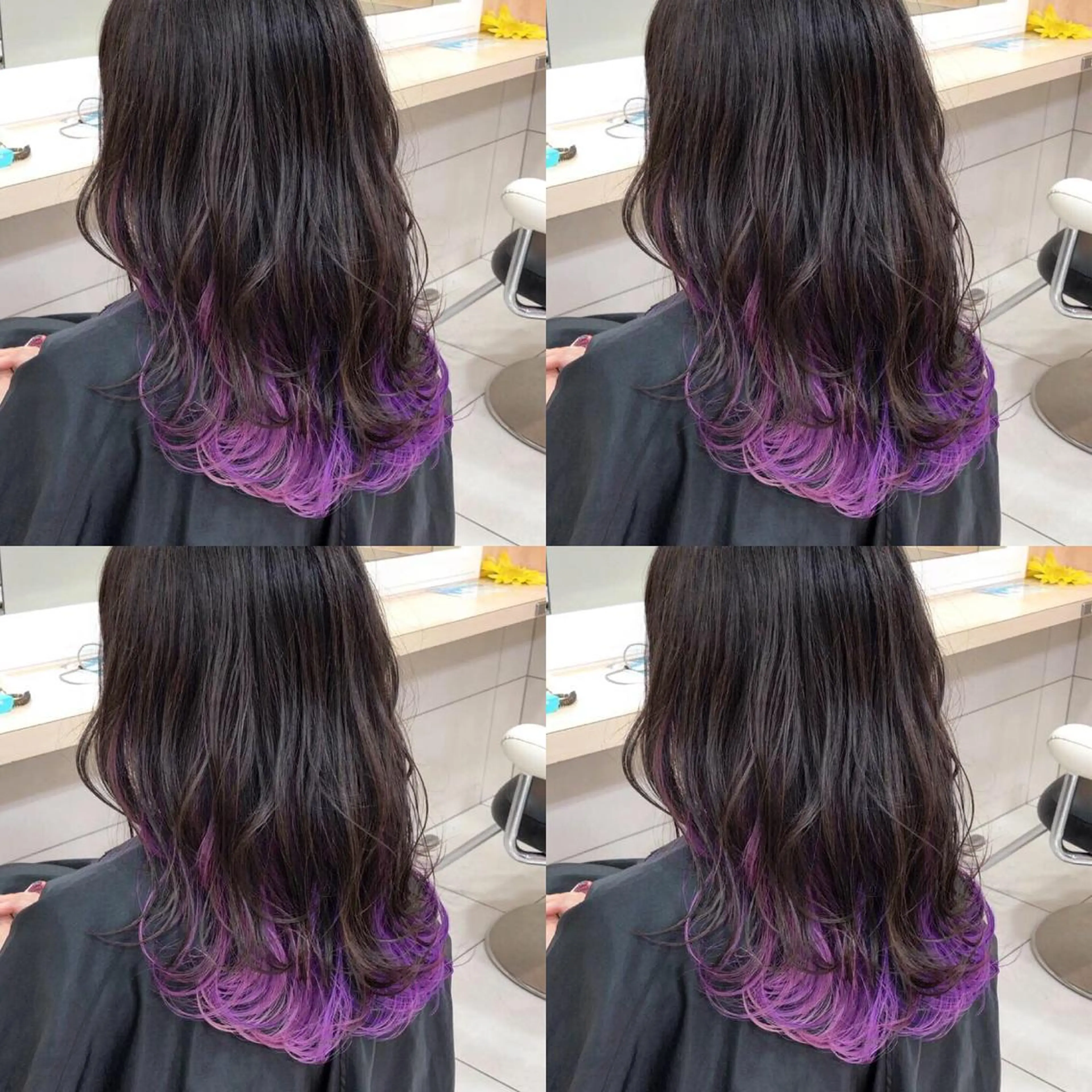 セミロング カラー アッシュ デザインカラー イルミナカラー 学生 レイヤーカット Ash 山田 勇太のヘアスタイル