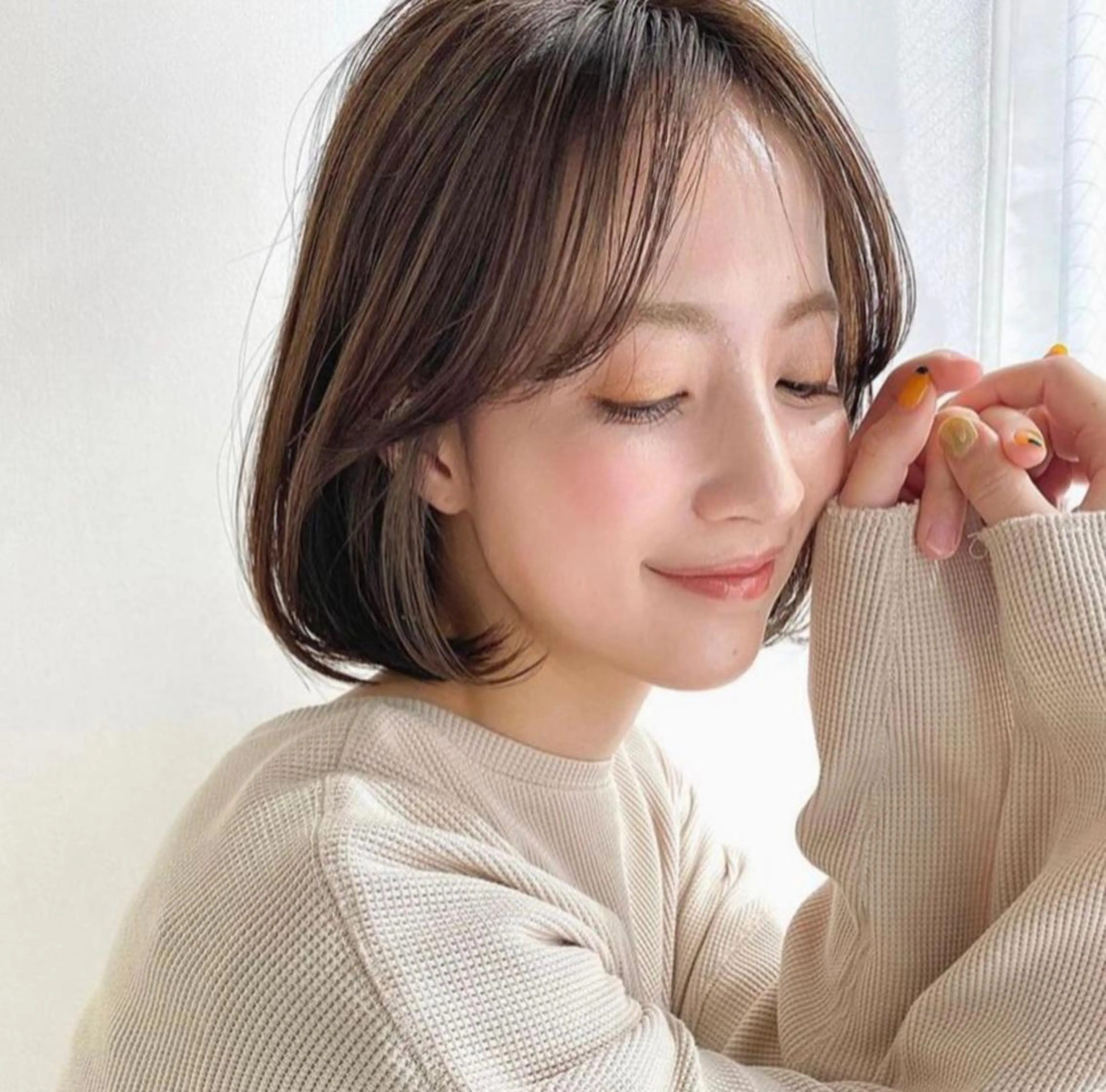 ミディアム ボブ 小顔カット 💫期間限定価格💫 似合わせカット🧚のヘアスタイル