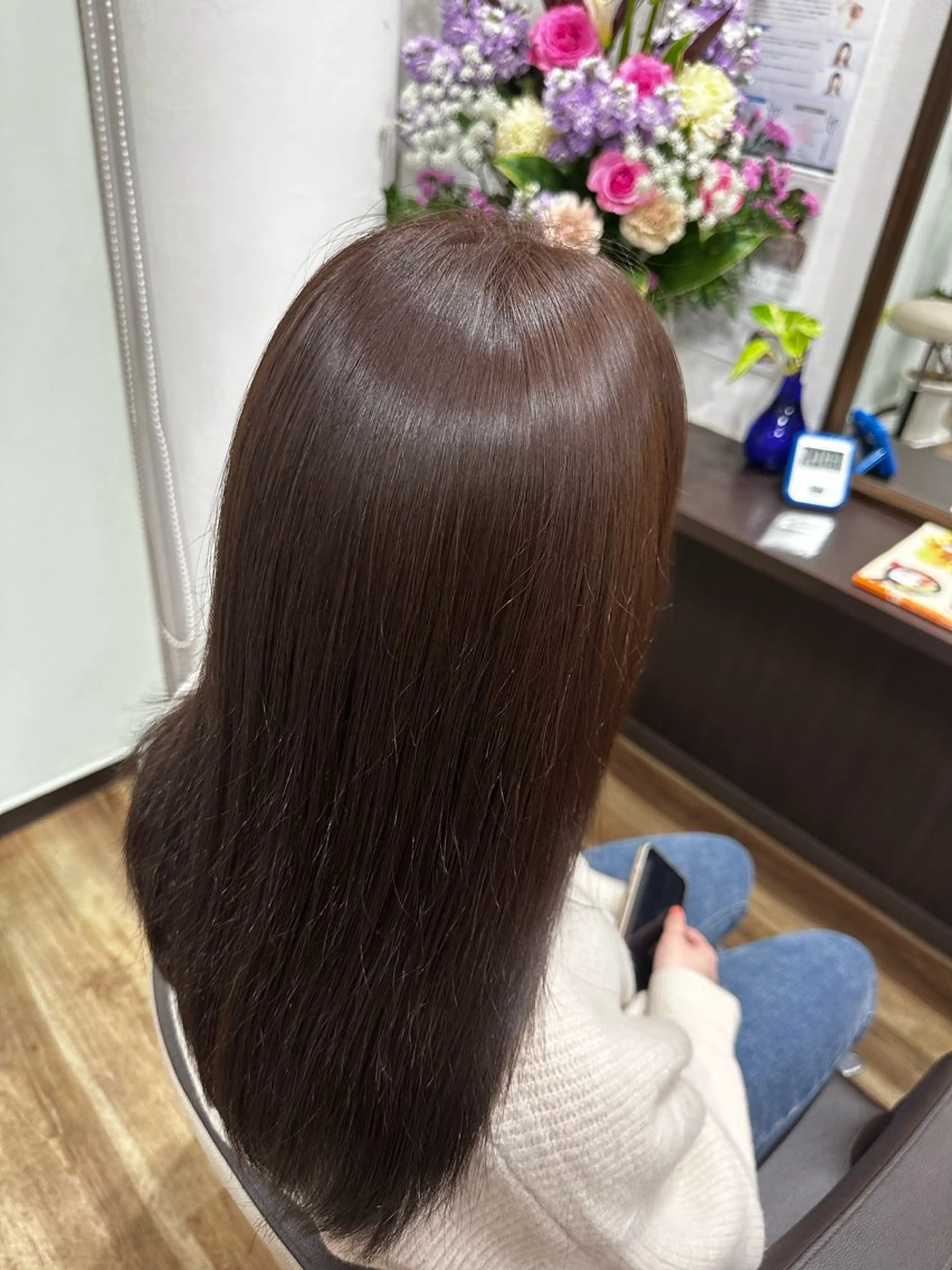 ロング ヘアカラー 森 音遠のヘアスタイル