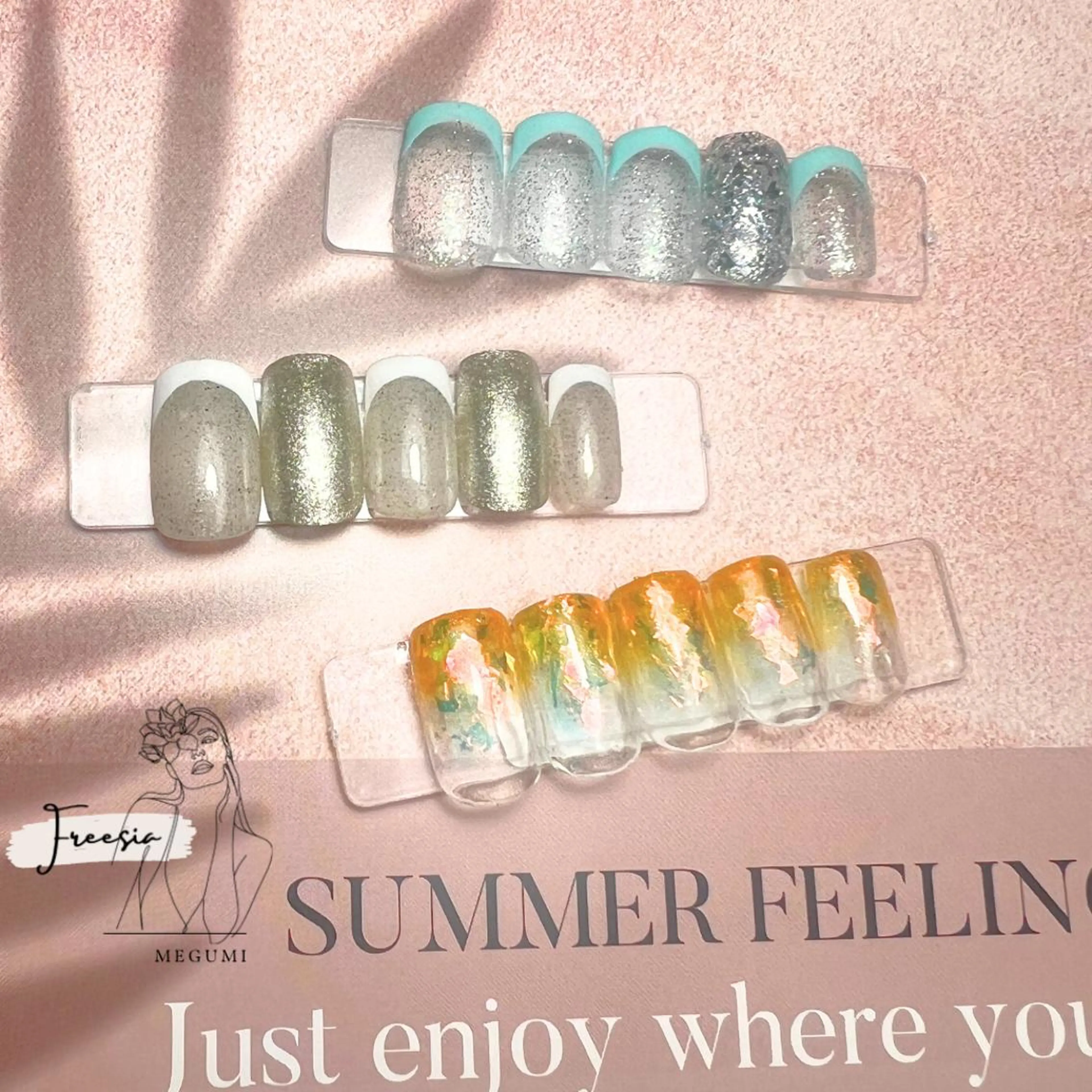 ネイル 夏ネイル ハンドネイル 当日予約も歓迎⭕️ Megumiのネイルデザイン