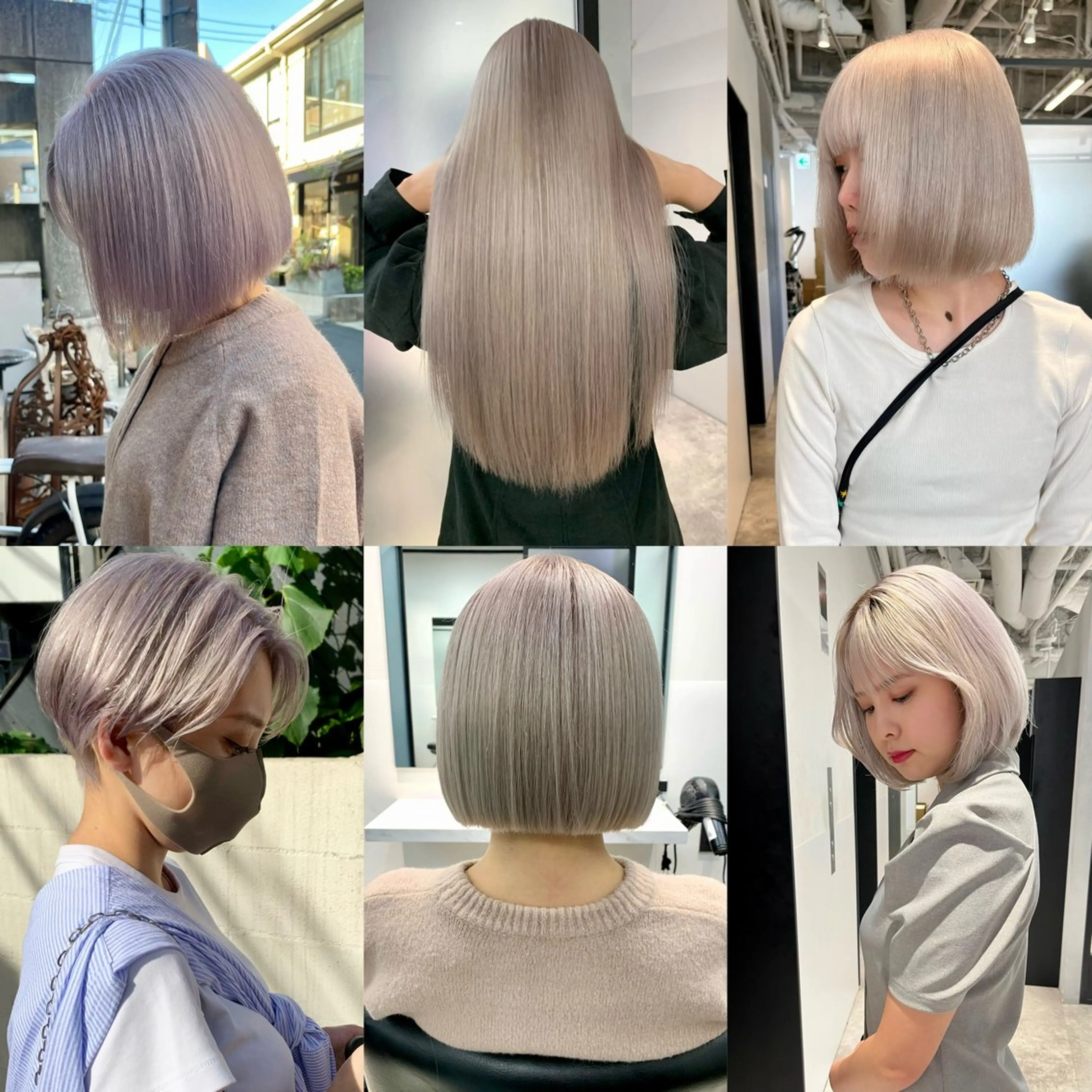 カラー ヘアアレンジ ベージュカラー ラベンダーカラー ヘアカラー トリートメント ハイトーン/美髪矯正 🍃大江拓実のヘアスタイル