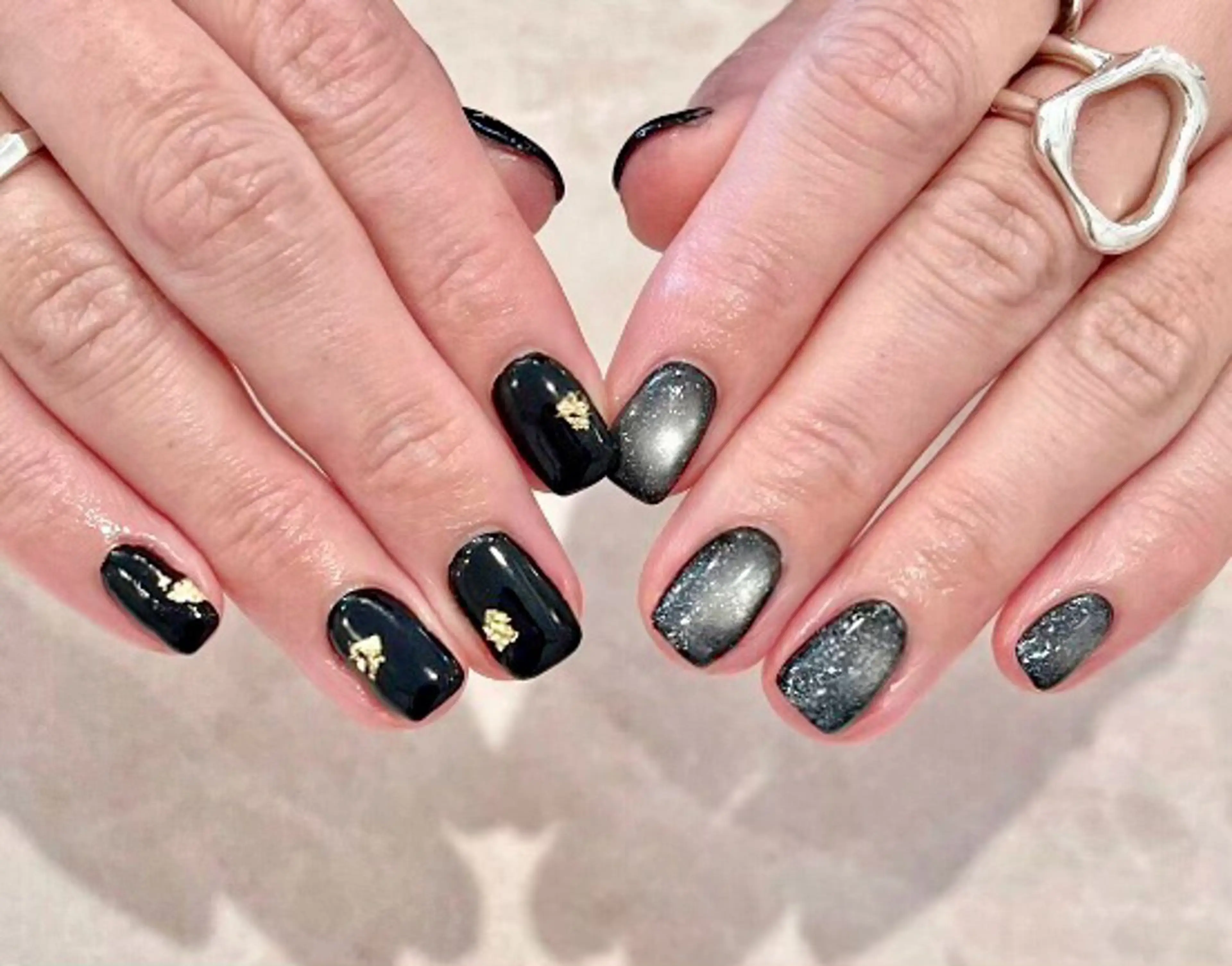 ネイル ジェルネイル マグネットネイル ハンドネイル STELLA川口店 yamazakiのネイルデザイン