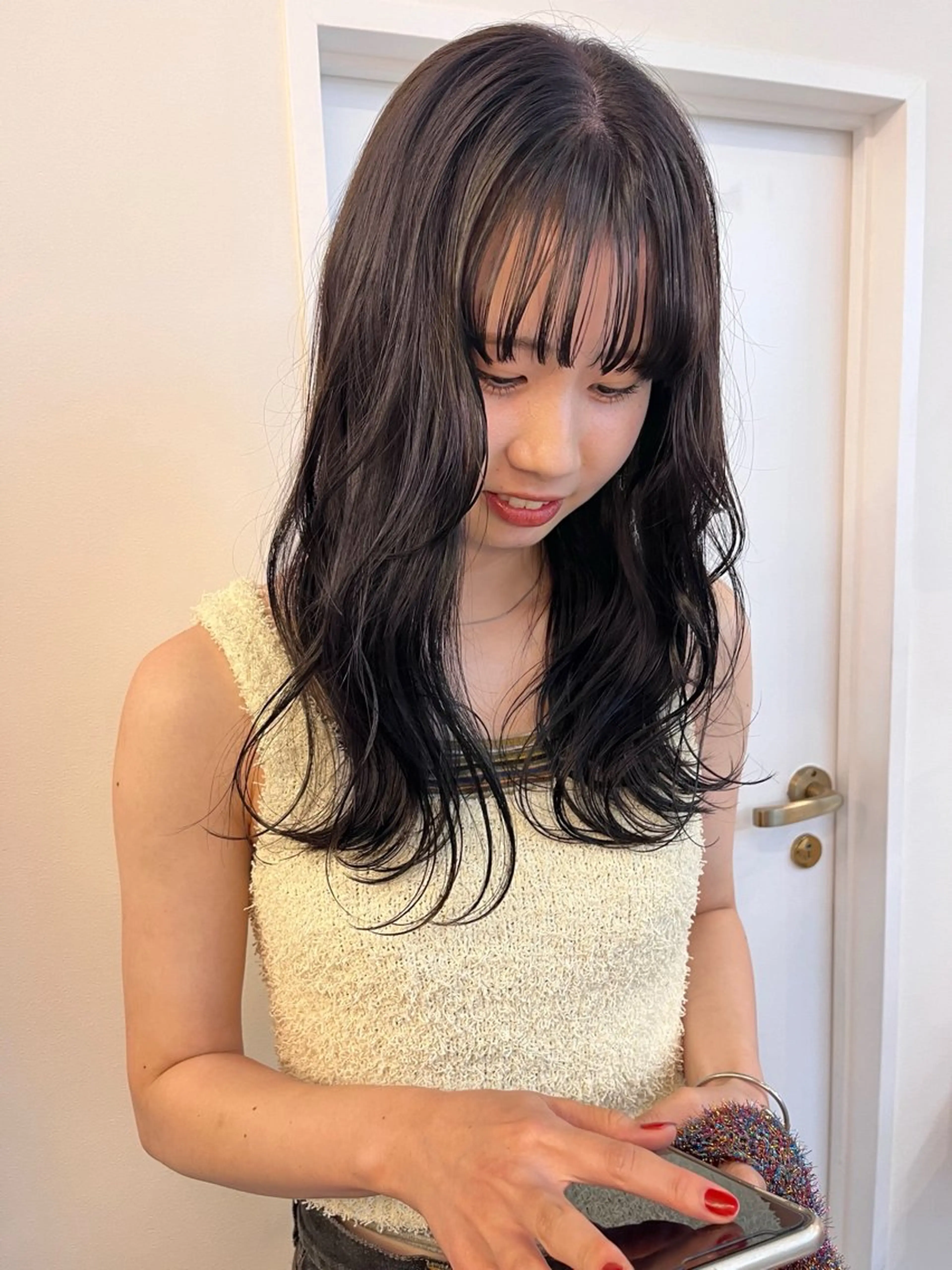 ロング カラー カット ヘアカラー トリートメント レイヤーカット/韓国 ヘア/ honokaのヘアスタイル