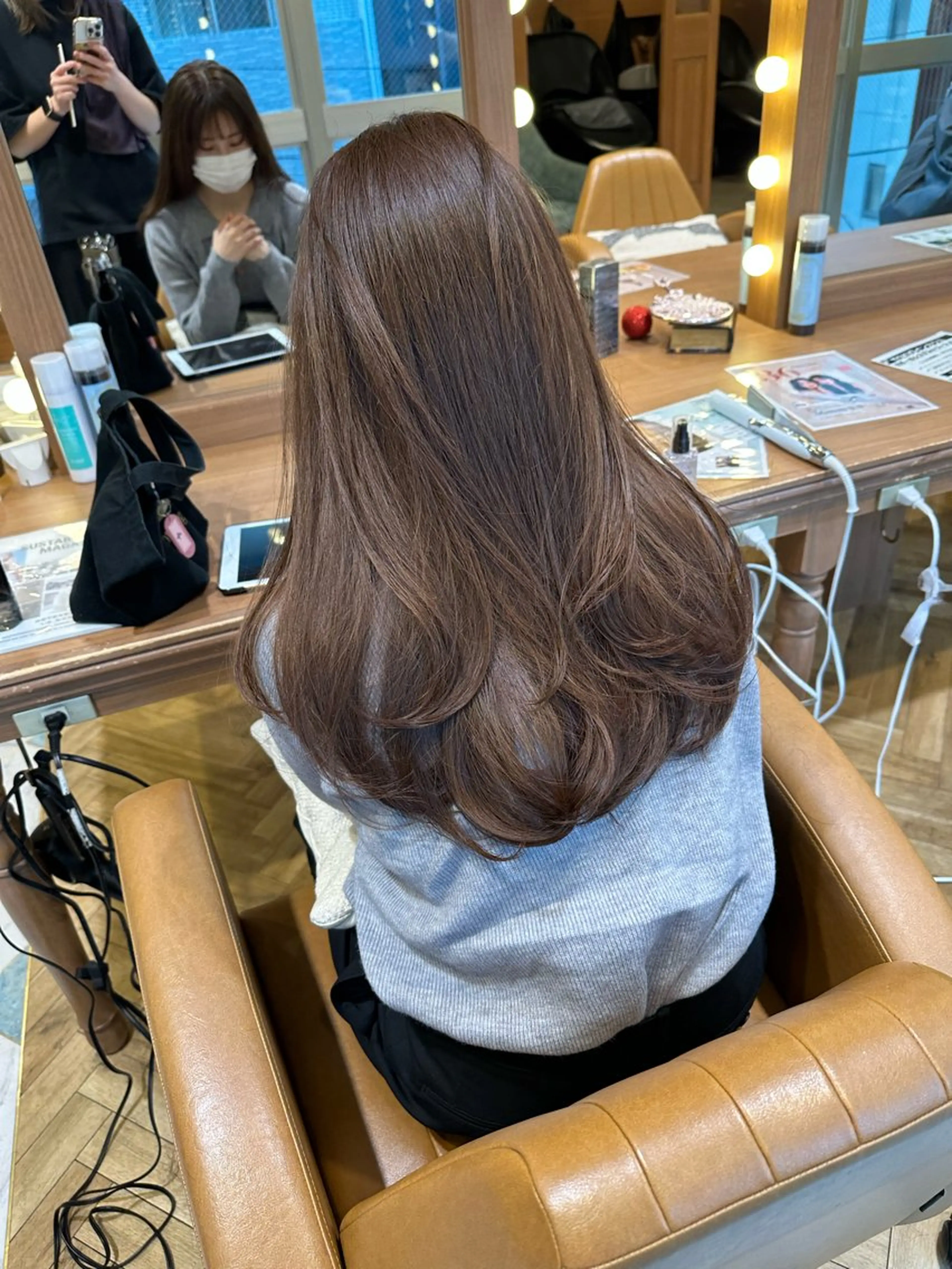 🧡最新透明感カラー➕うる艶トリートメント❤️の写真