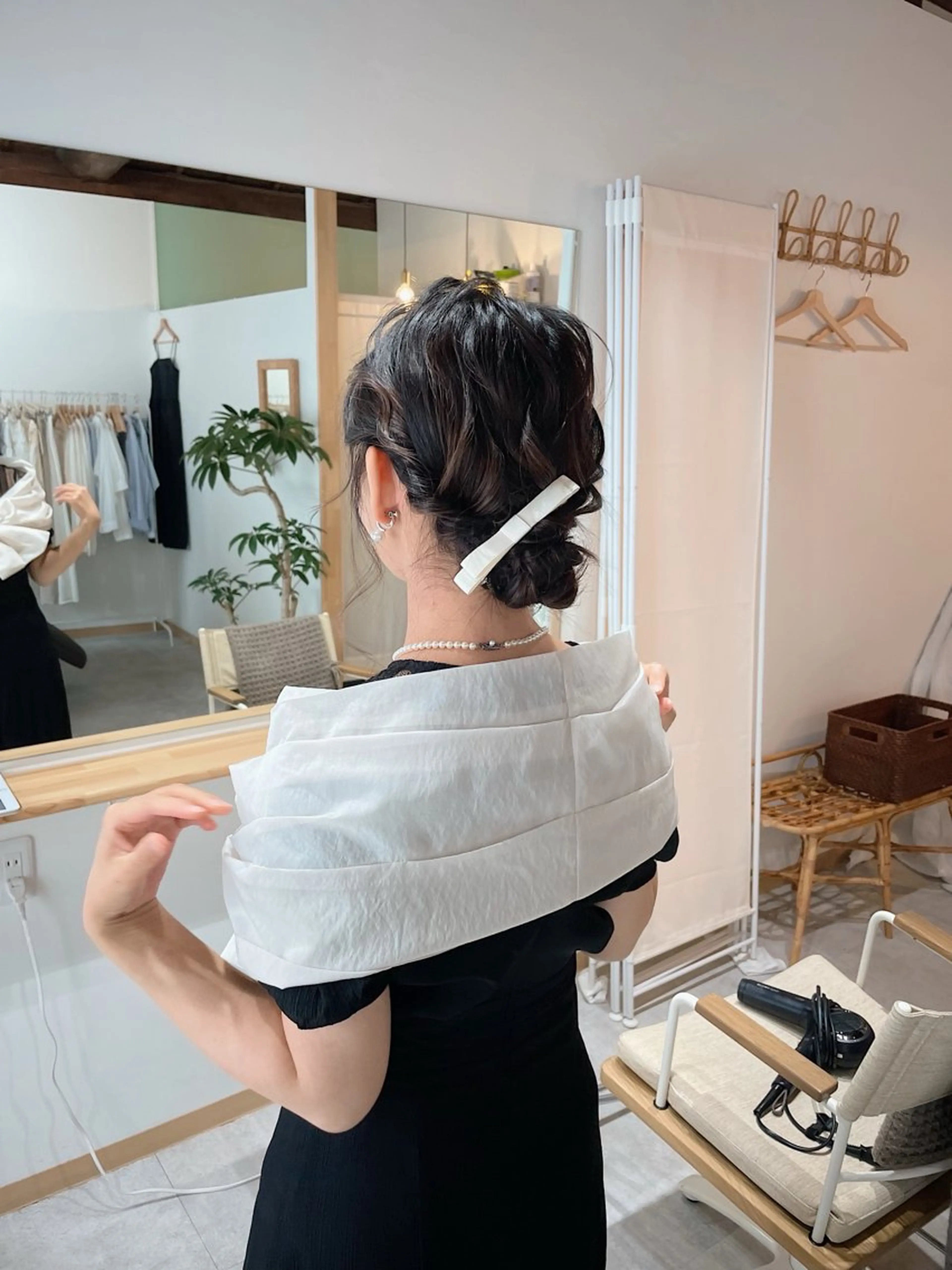 セミロング ヘアアレンジ ヘアセット h a k u 大倉 卓人のヘアスタイル