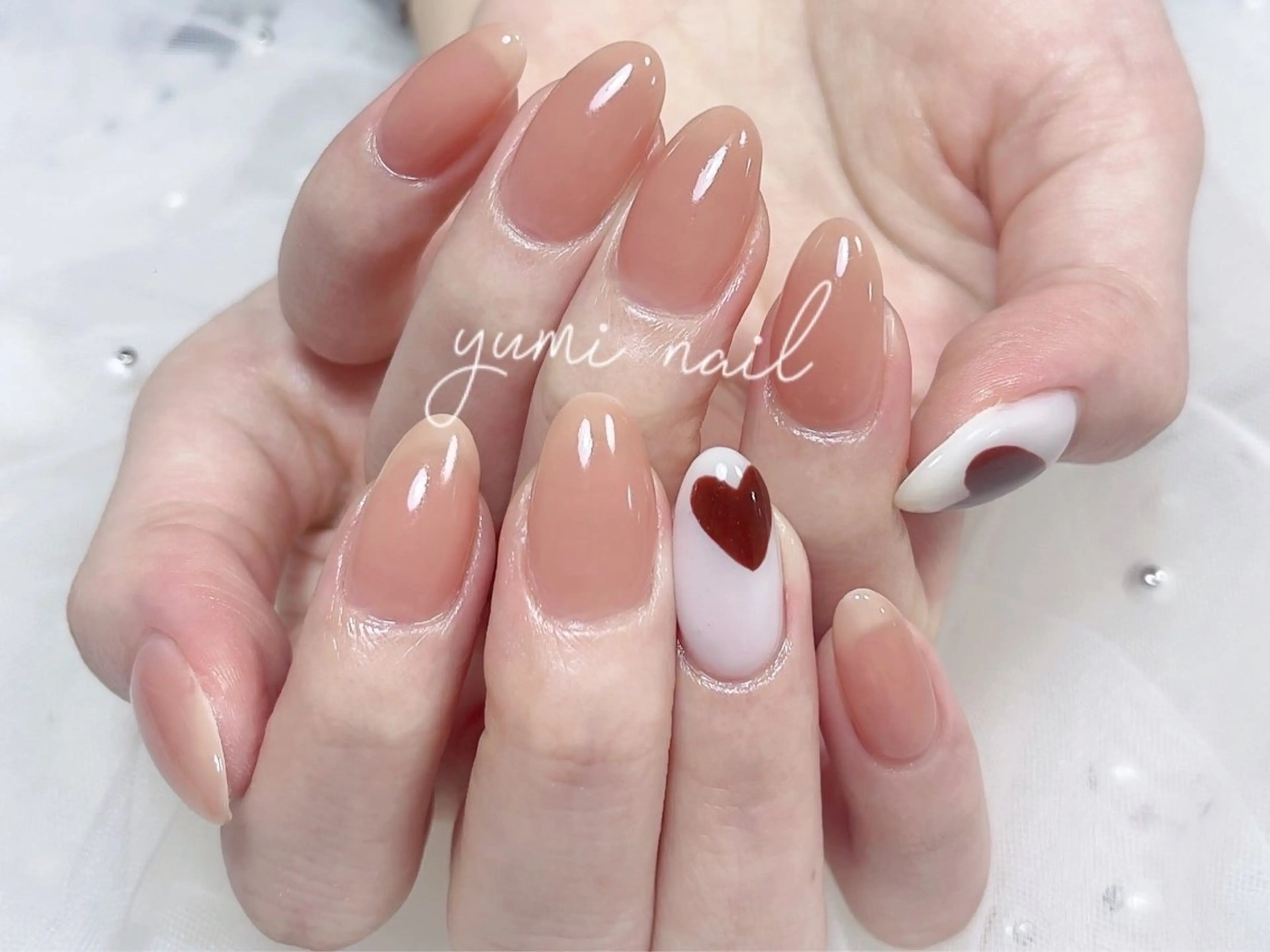 ネイル 𝐲𝐮𝐦𝐢🎀 長さ出しデザイン専門のネイルデザイン