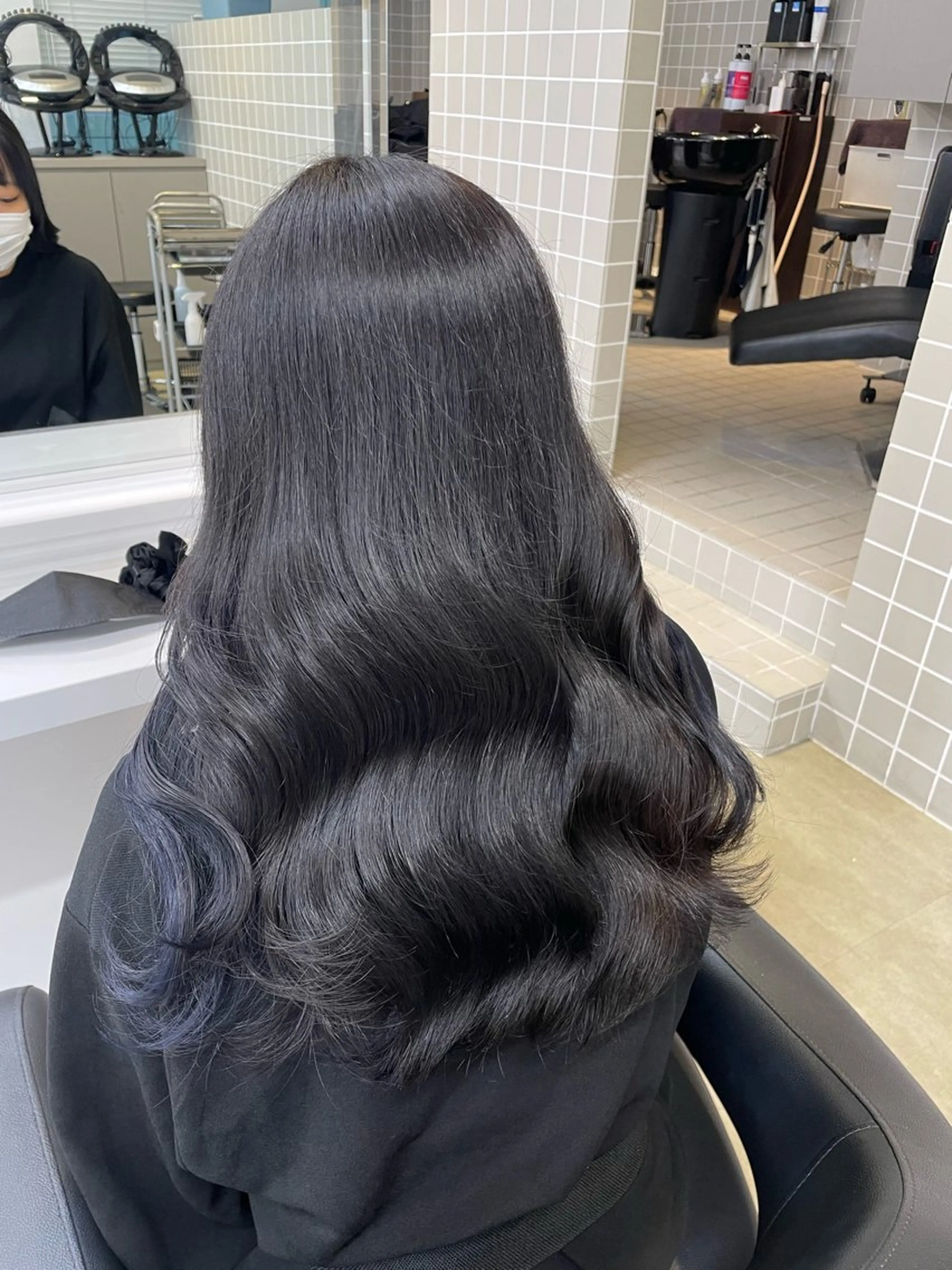 ミディアム カラー カット ヘアカラー トリートメント ヘッドスパ ヘアセット 表参道ハッシュカット レイヤー/リノンのヘアスタイル