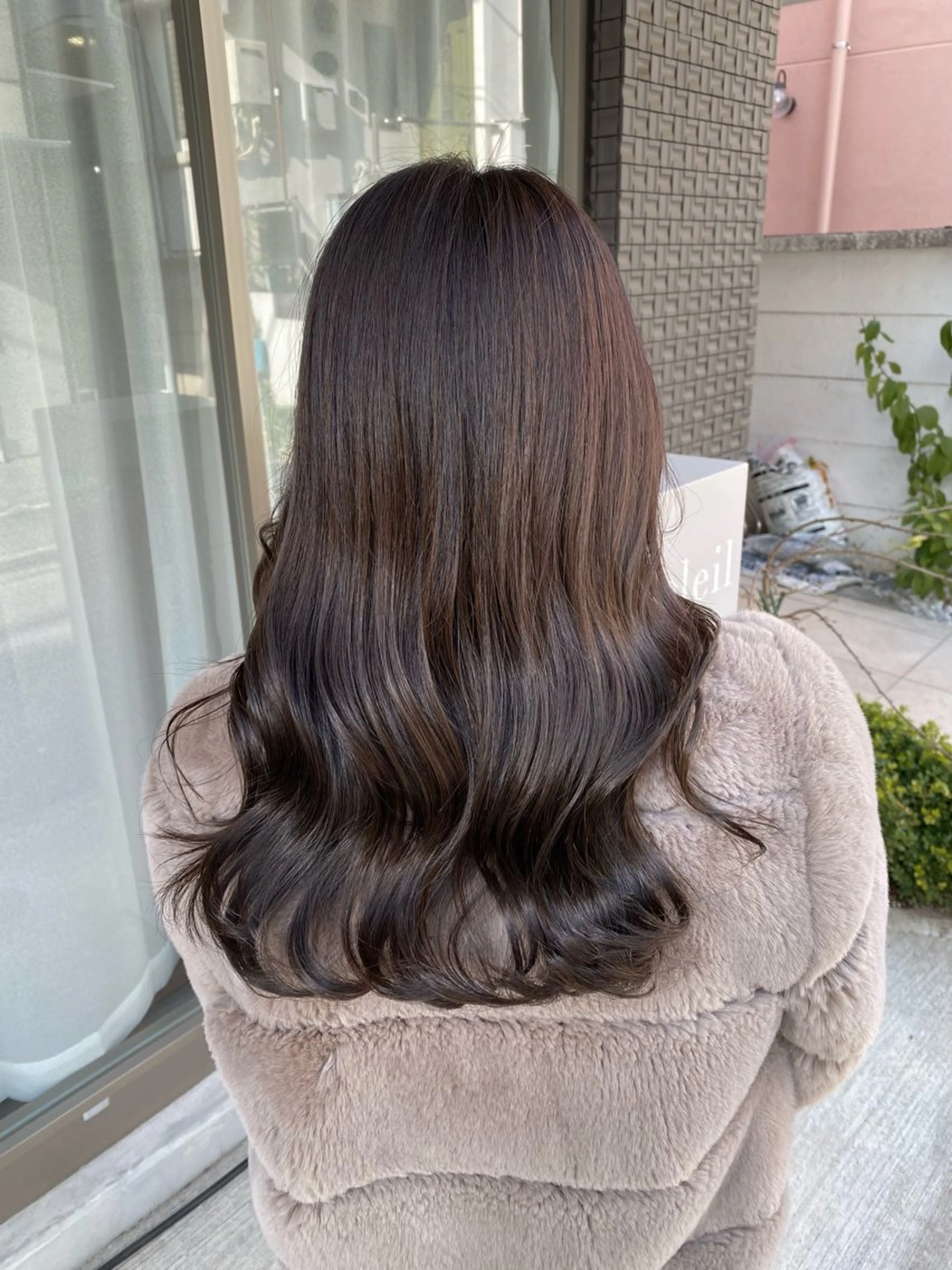 セミロング カラー アッシュ オリーブアッシュ カット ヘアカラー トリートメント グレージュ/透明感/ 韓国ヘア/RISAのヘアスタイル