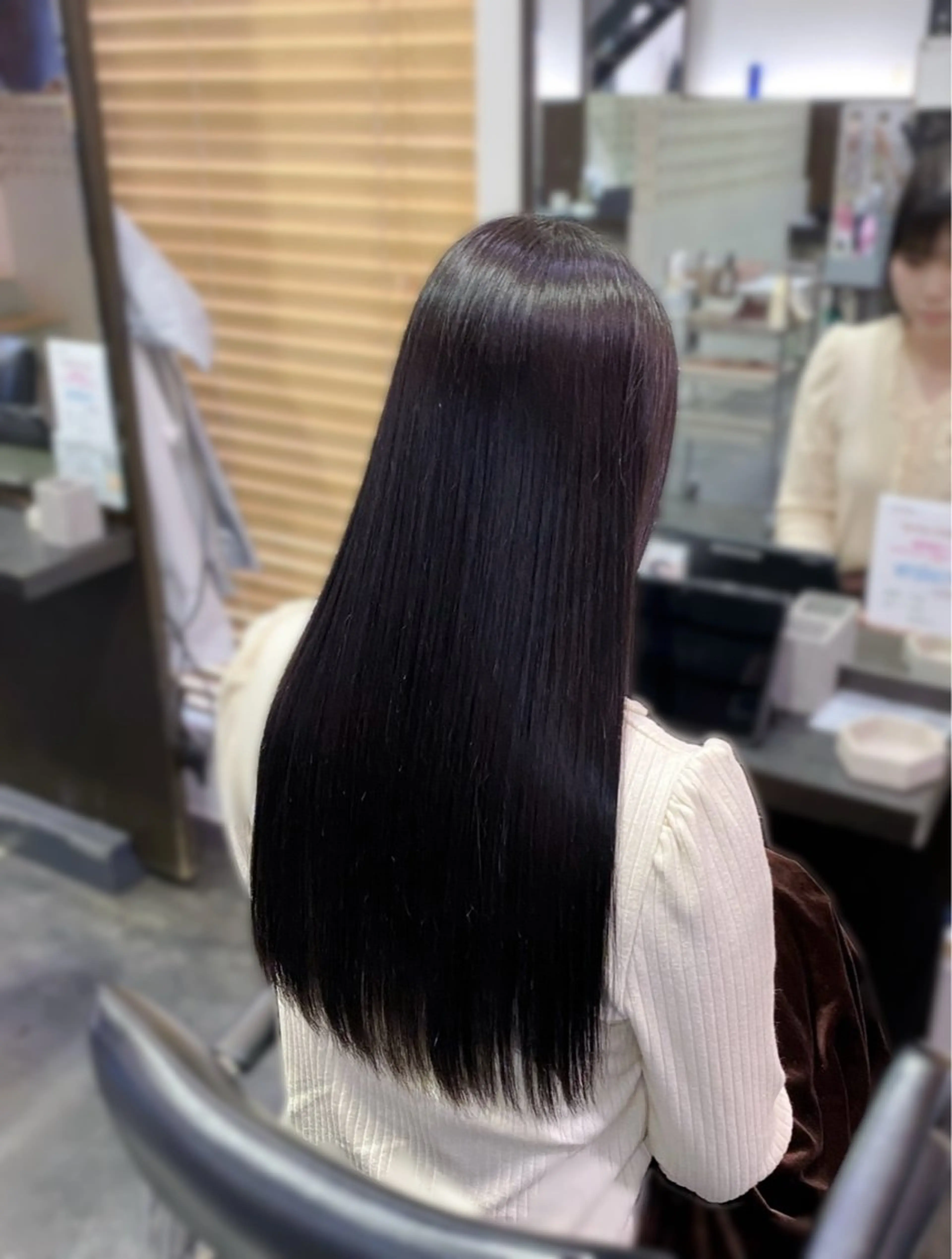 ロング カラー カット ヘアカラー 瀬田/韓国レイヤー/ トレンドヘア石田亜弥のヘアスタイル