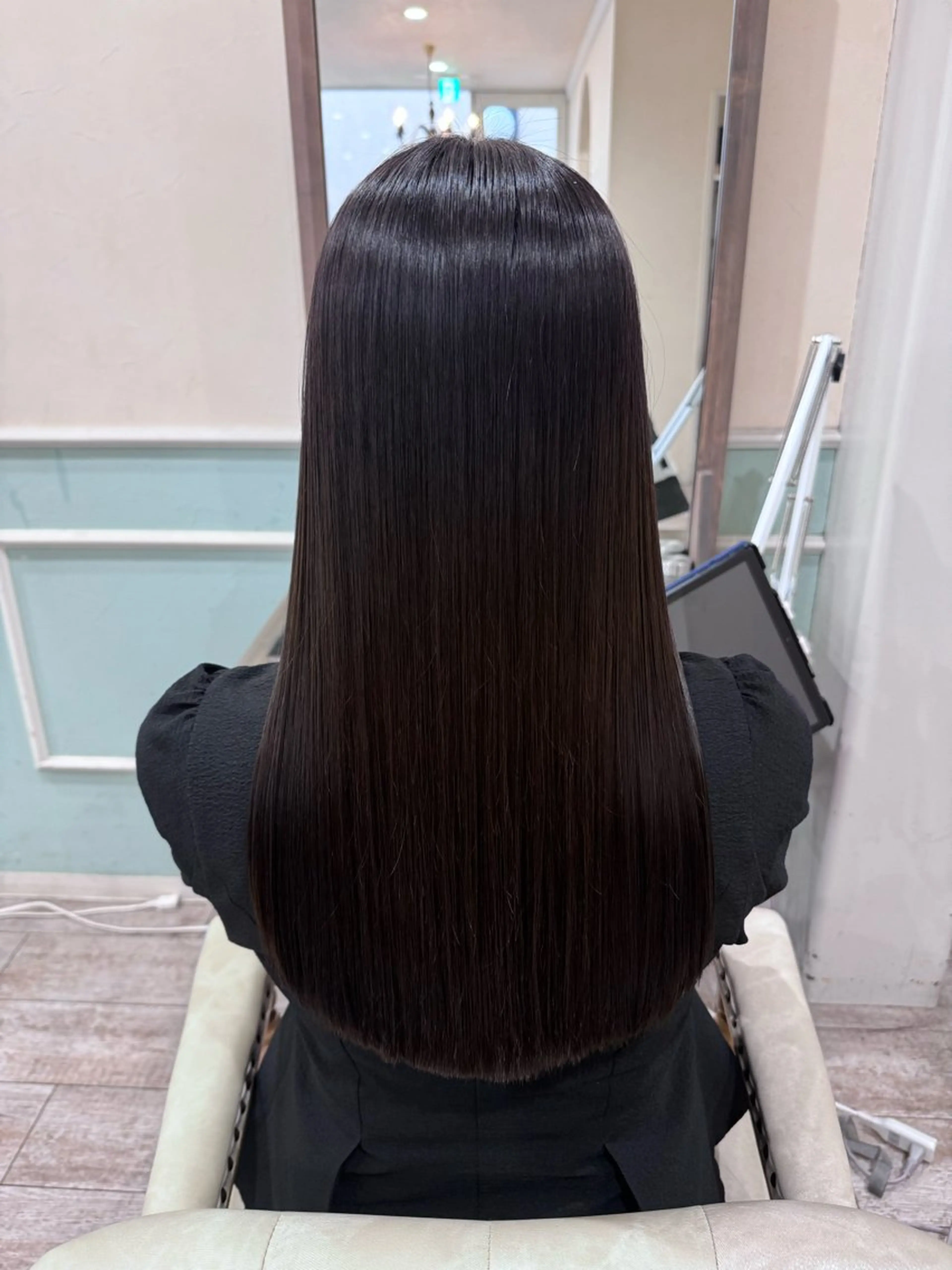 ロング カラー 髪質改善 トリートメント カット ヘアカラー 縮毛矯正 トリートメント 新越谷noble店長 松本拓也▶◀*.のヘアスタイル