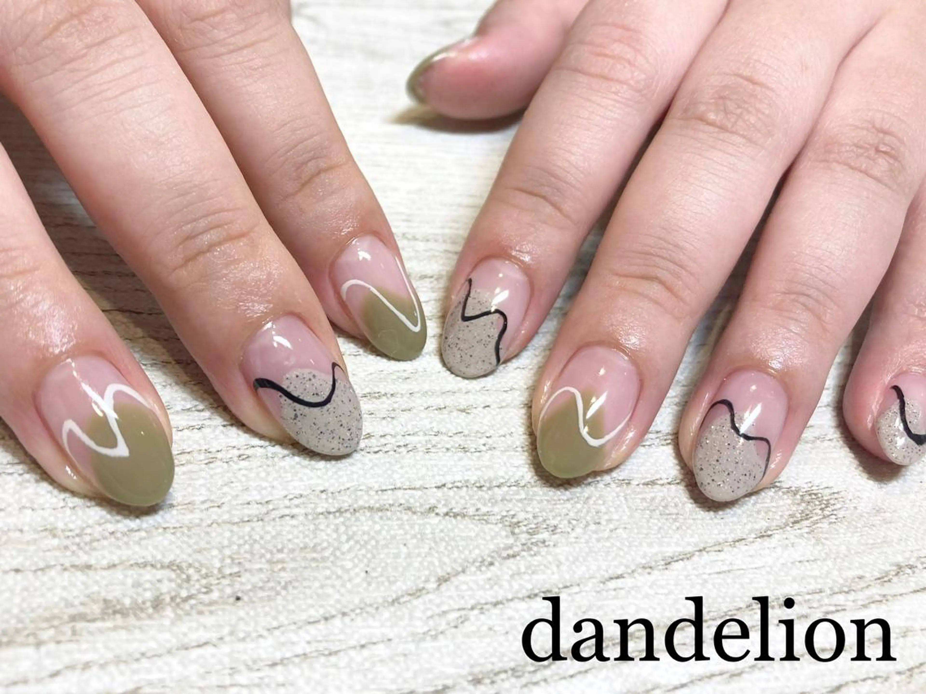 ネイル ハンドネイル ハンドケア dandelion ダンデライオンのネイルデザイン