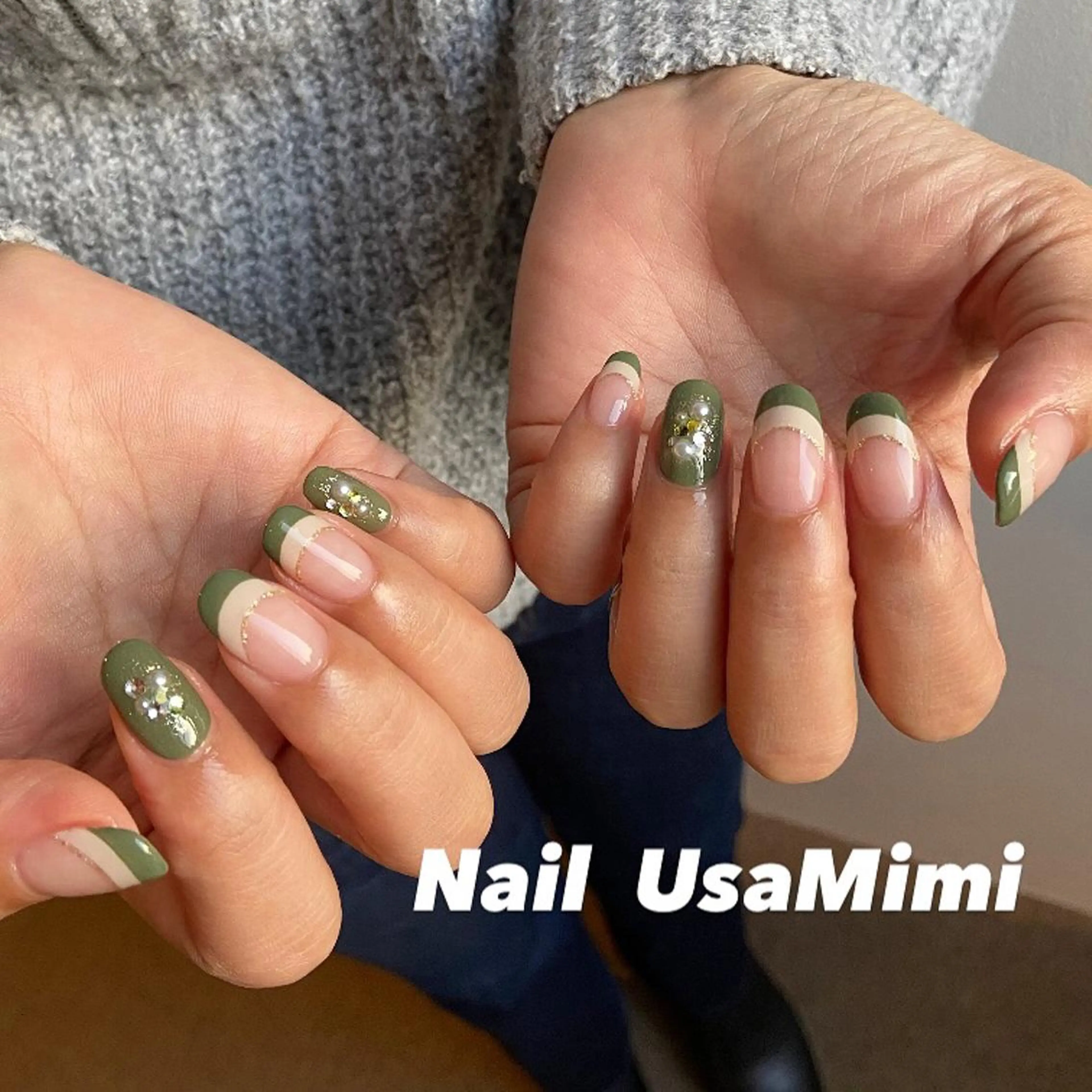 ネイル クリアネイル フットネイル ジェルネイル マグネットネイル 持ち込み 本町ネイルNail UsaMimiのネイルデザイン