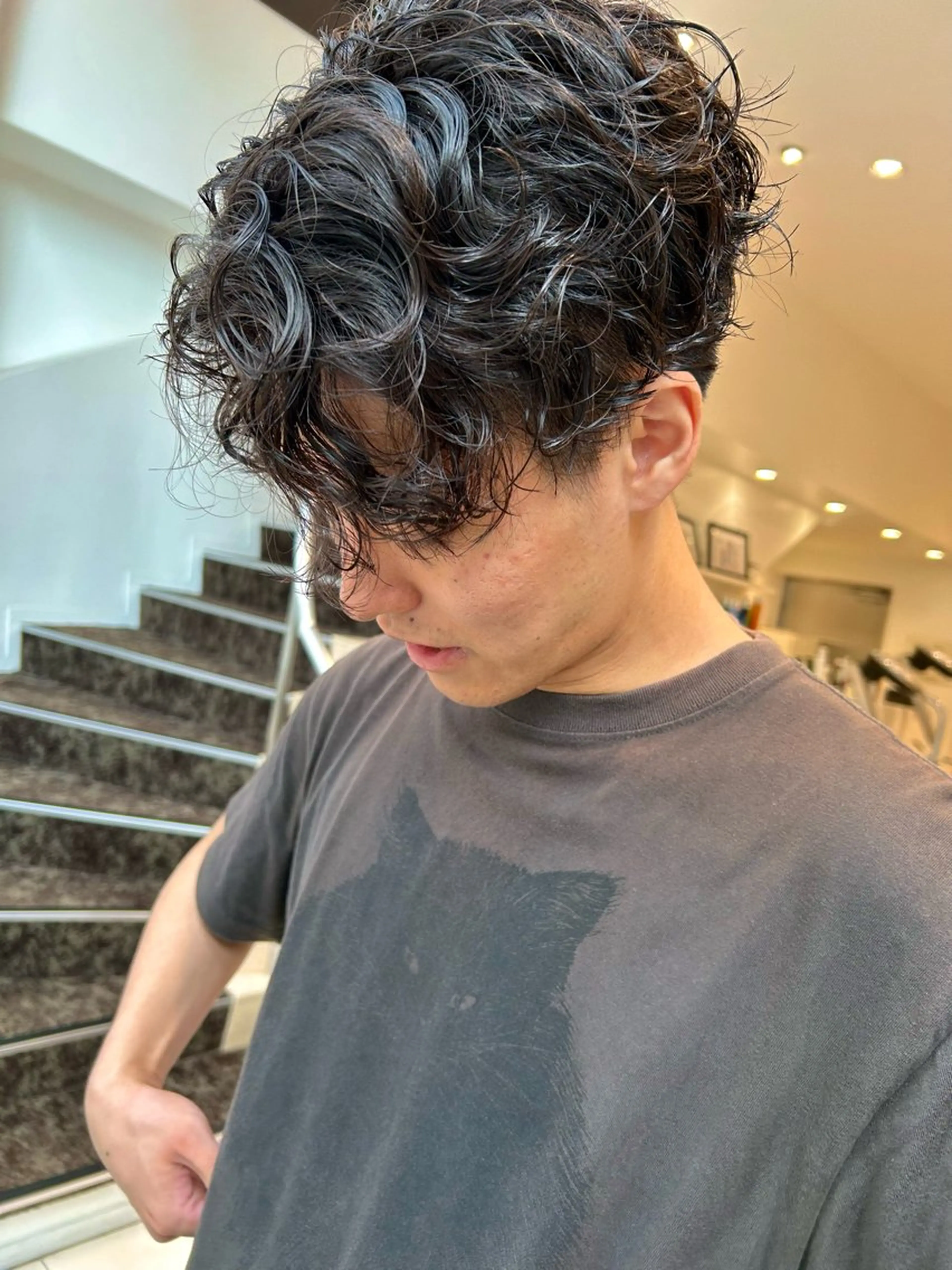 パーマ メンズ パーマ オオタ ユイナ🌈のヘアスタイル