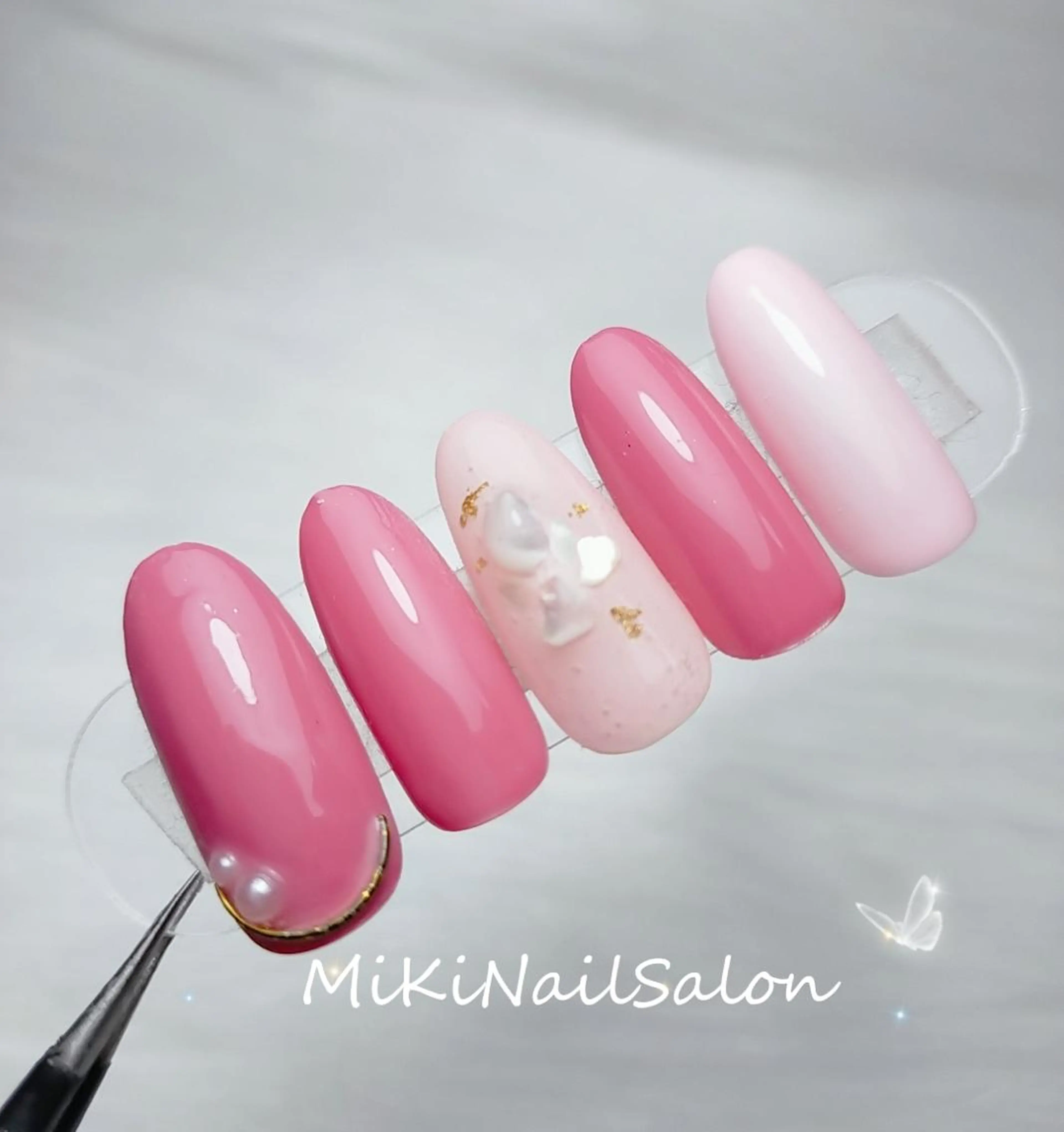 ネイル 長さ出し ジェルネイル 持ち込み ワンカラーネイル 春ネイル ハンドネイル 🎀Yumi✨ ミキネイルサロン池袋のネイルデザイン