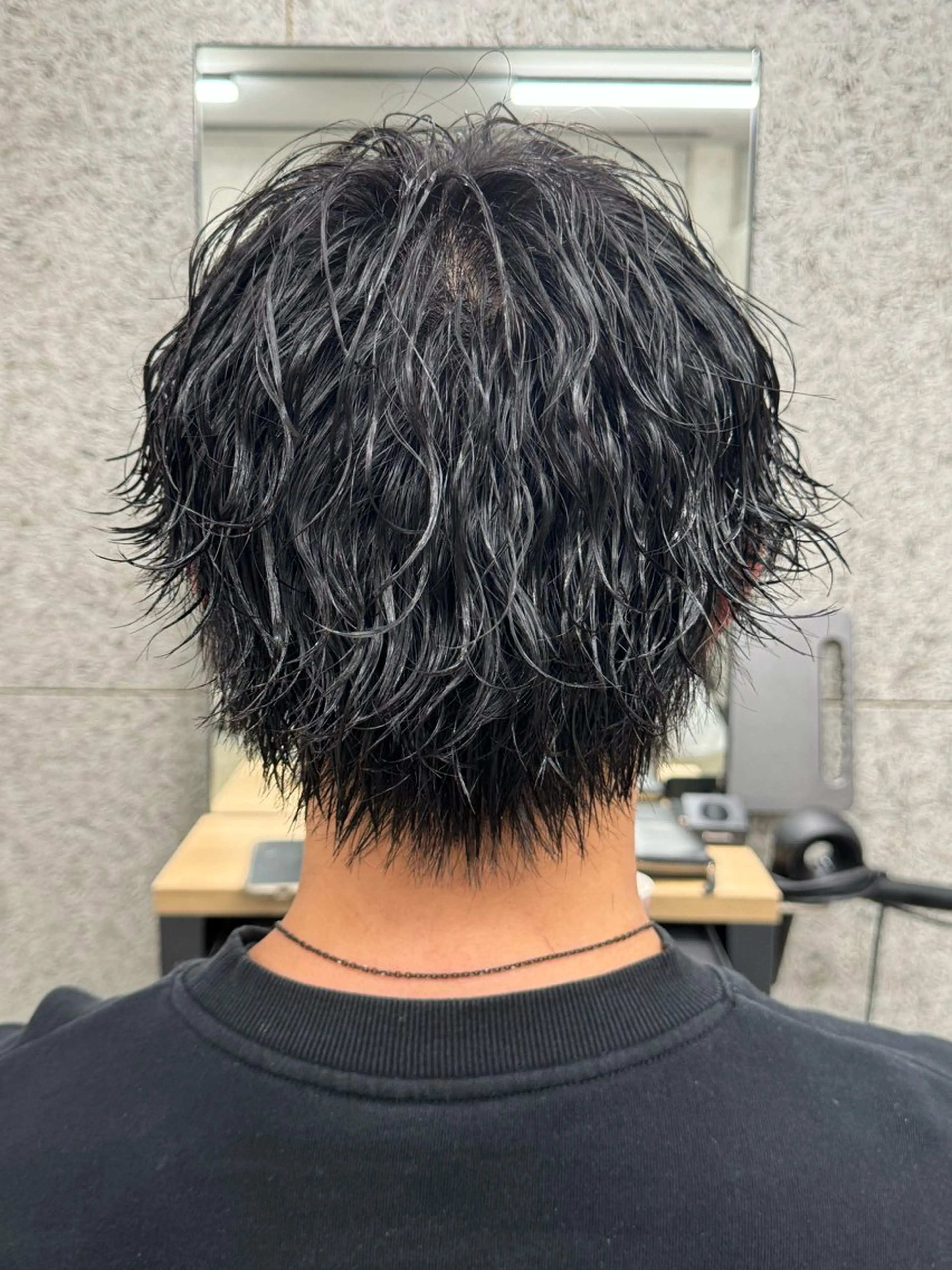 パーマ メンズ カット パーマ WERULE pivot cross店所属・髪質改善/岡崎 亮のヘアスタイル