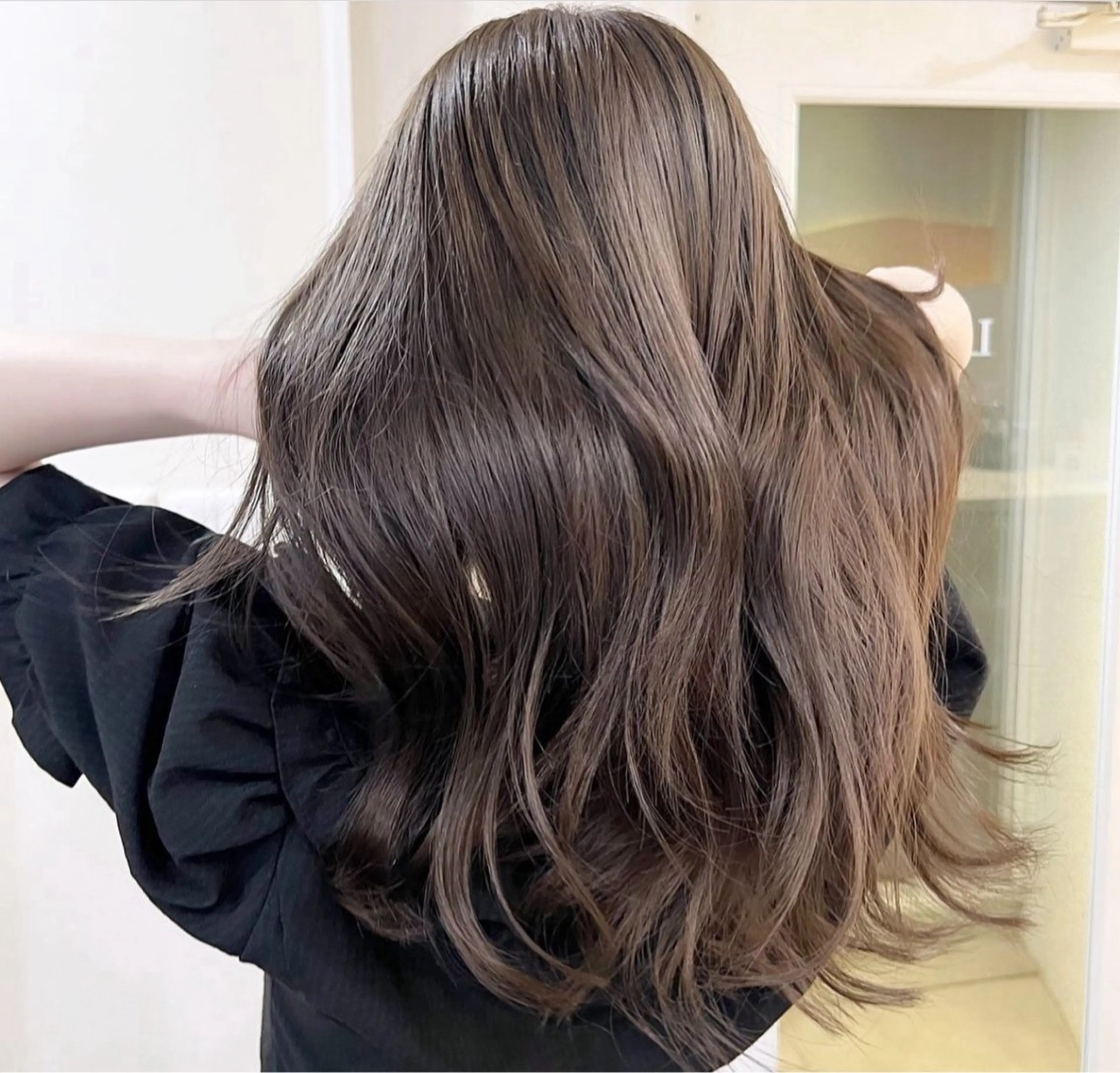 ロング カラー ブリーチ無し透明感 カラー🎀rencaのヘアスタイル